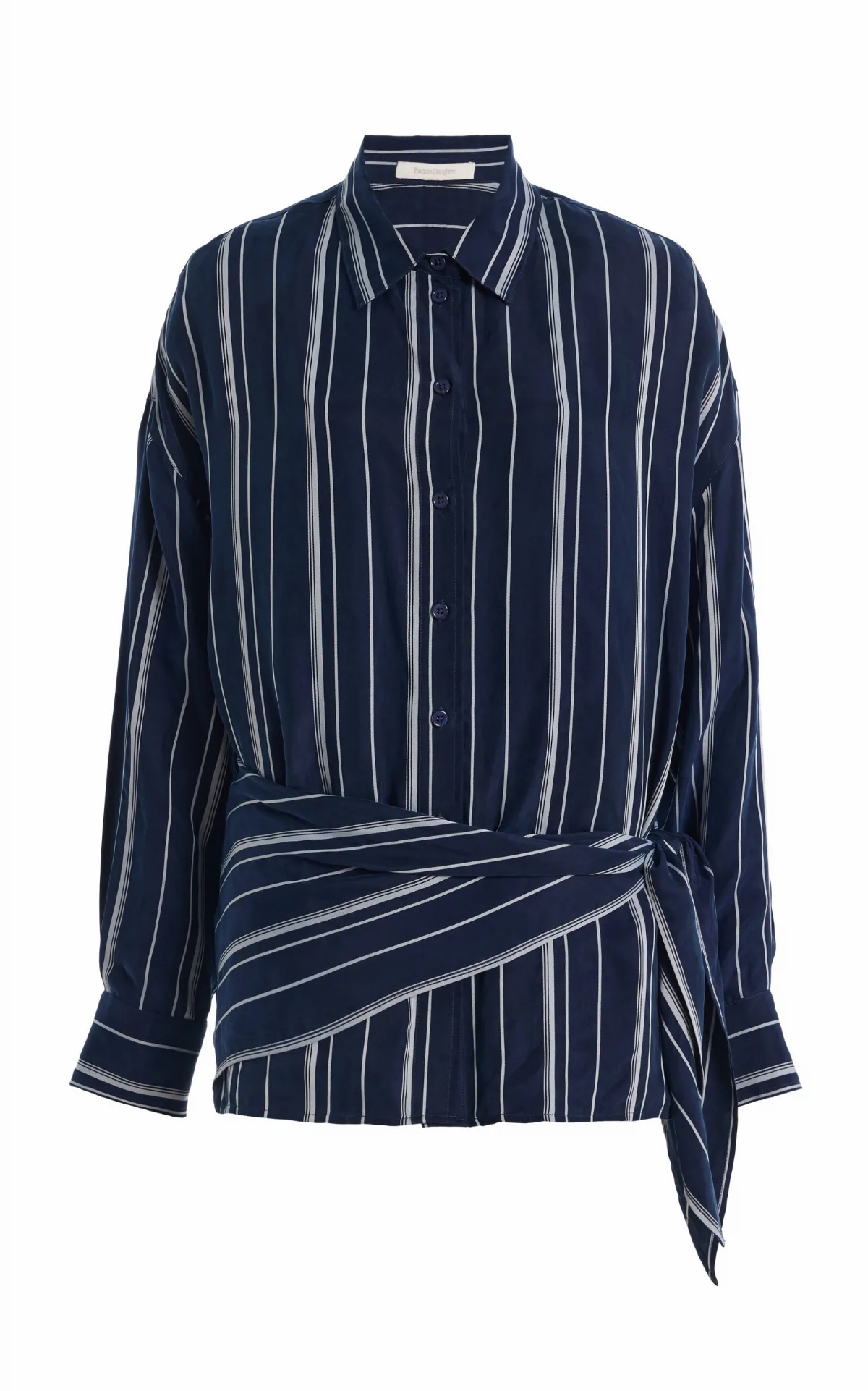 The Positano Striped Crepe Shirt