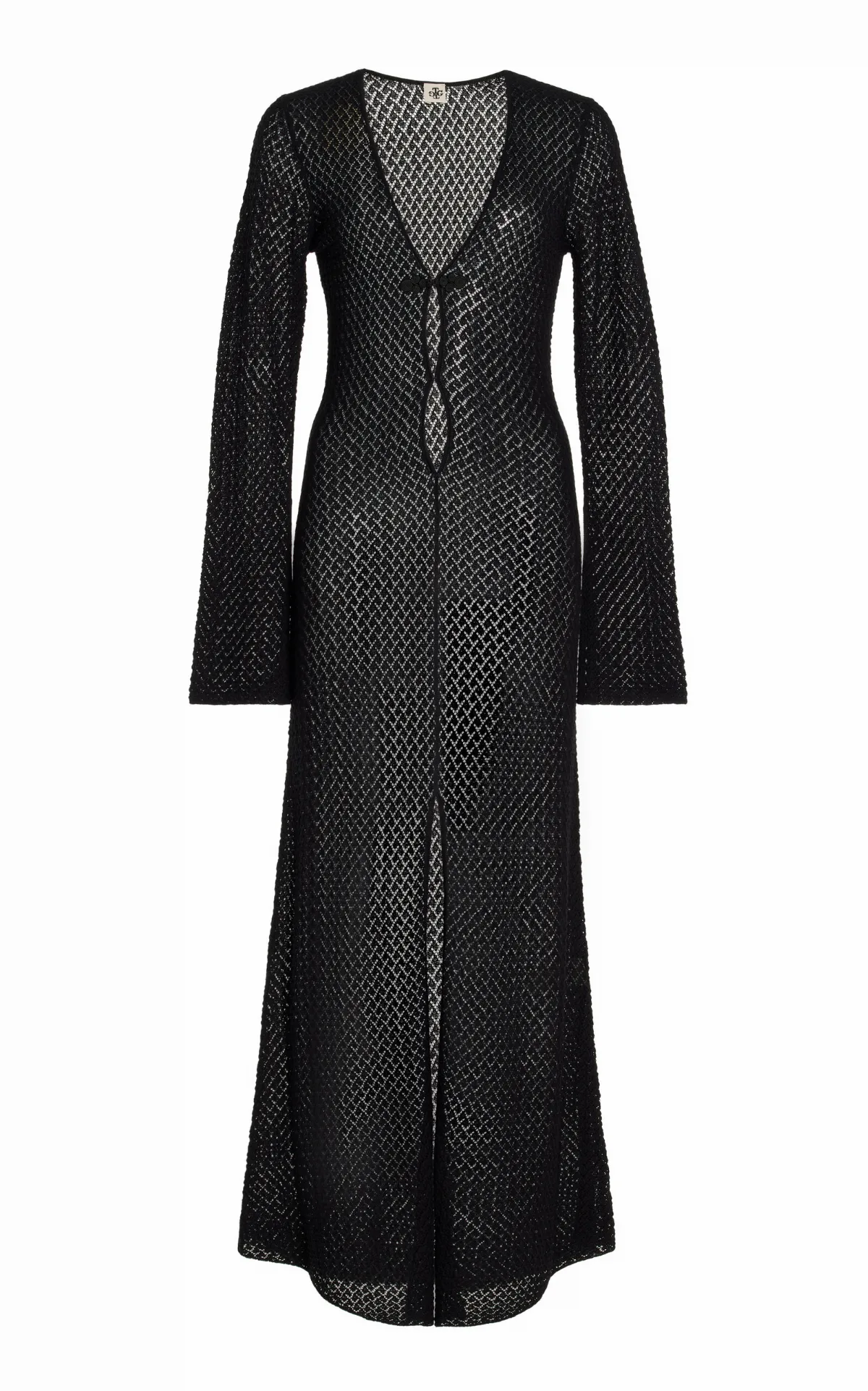 Tanzania Pointelle-Knit Organic Cotton Maxi Dress
