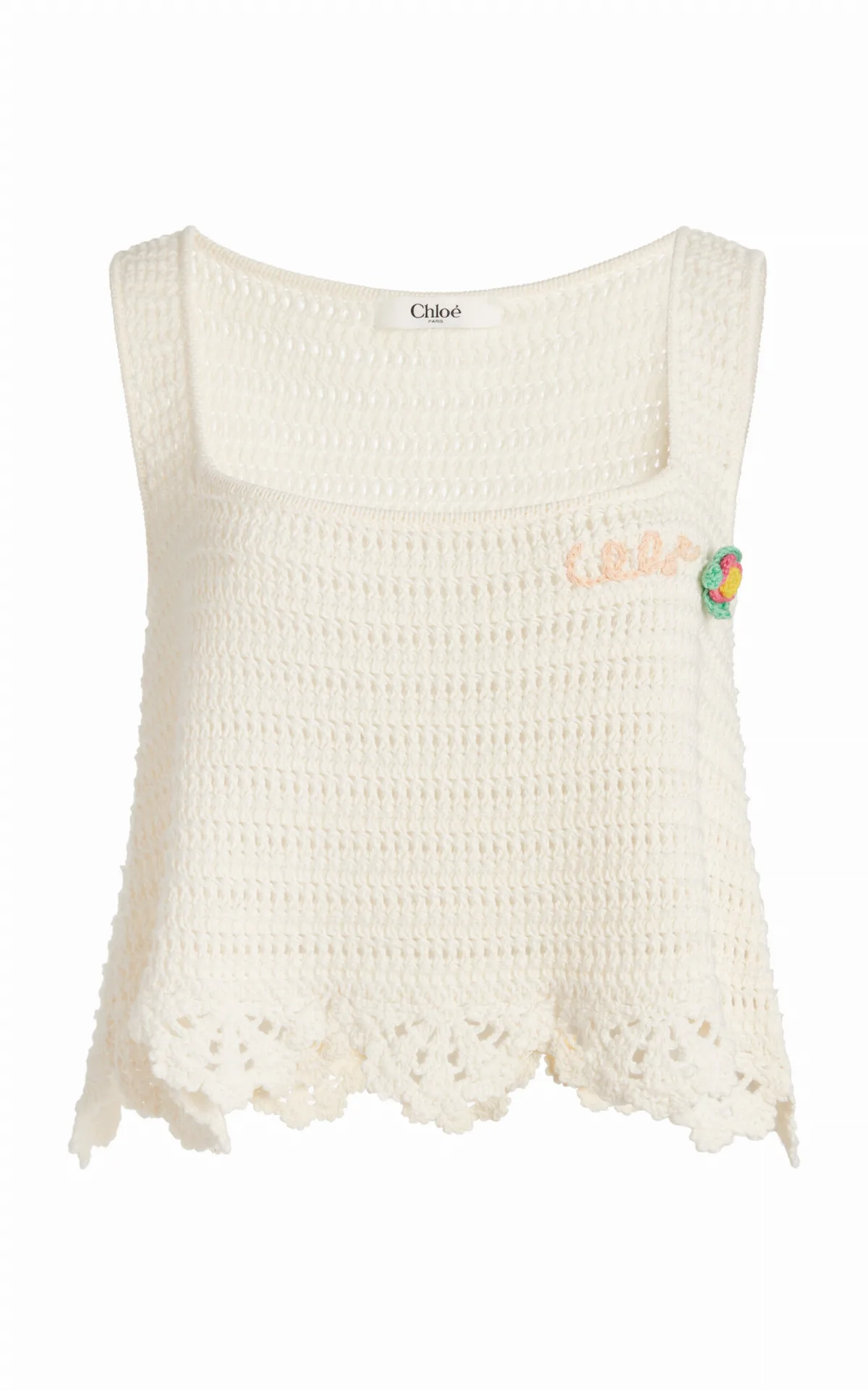 Crocheted Organic Cotton Tank Top