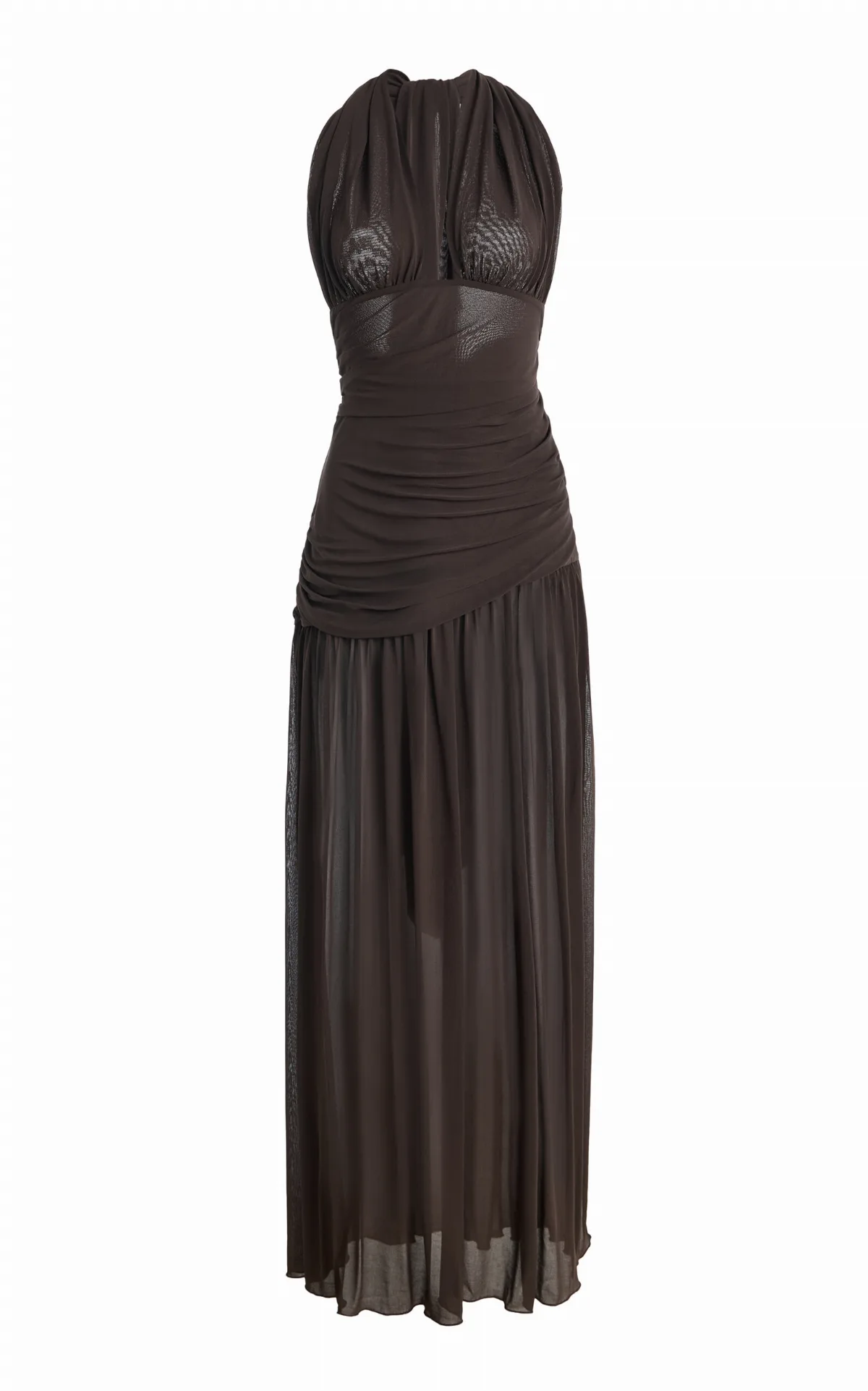 Jean Pleated Jersey Maxi Dress