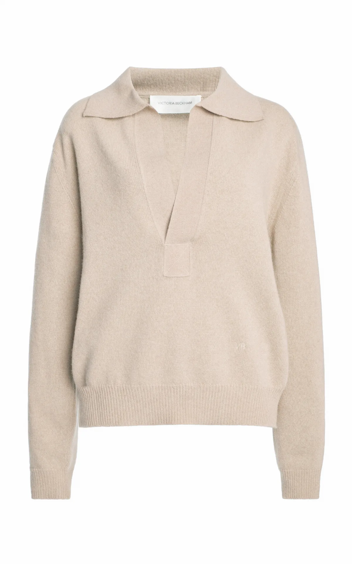 Wool-Cashmere Polo Sweater