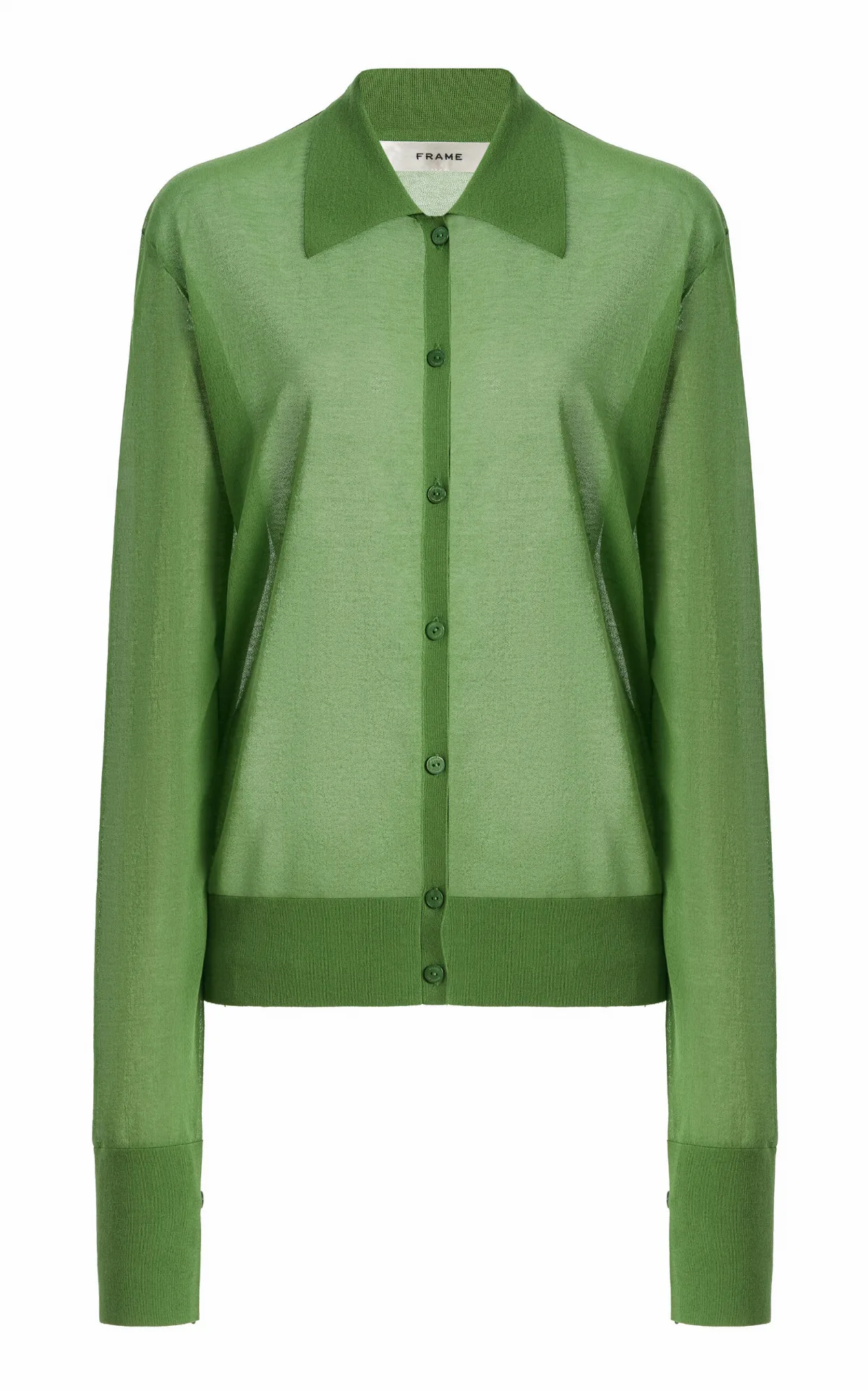 The Collared Cotton-Blend Cardigan
