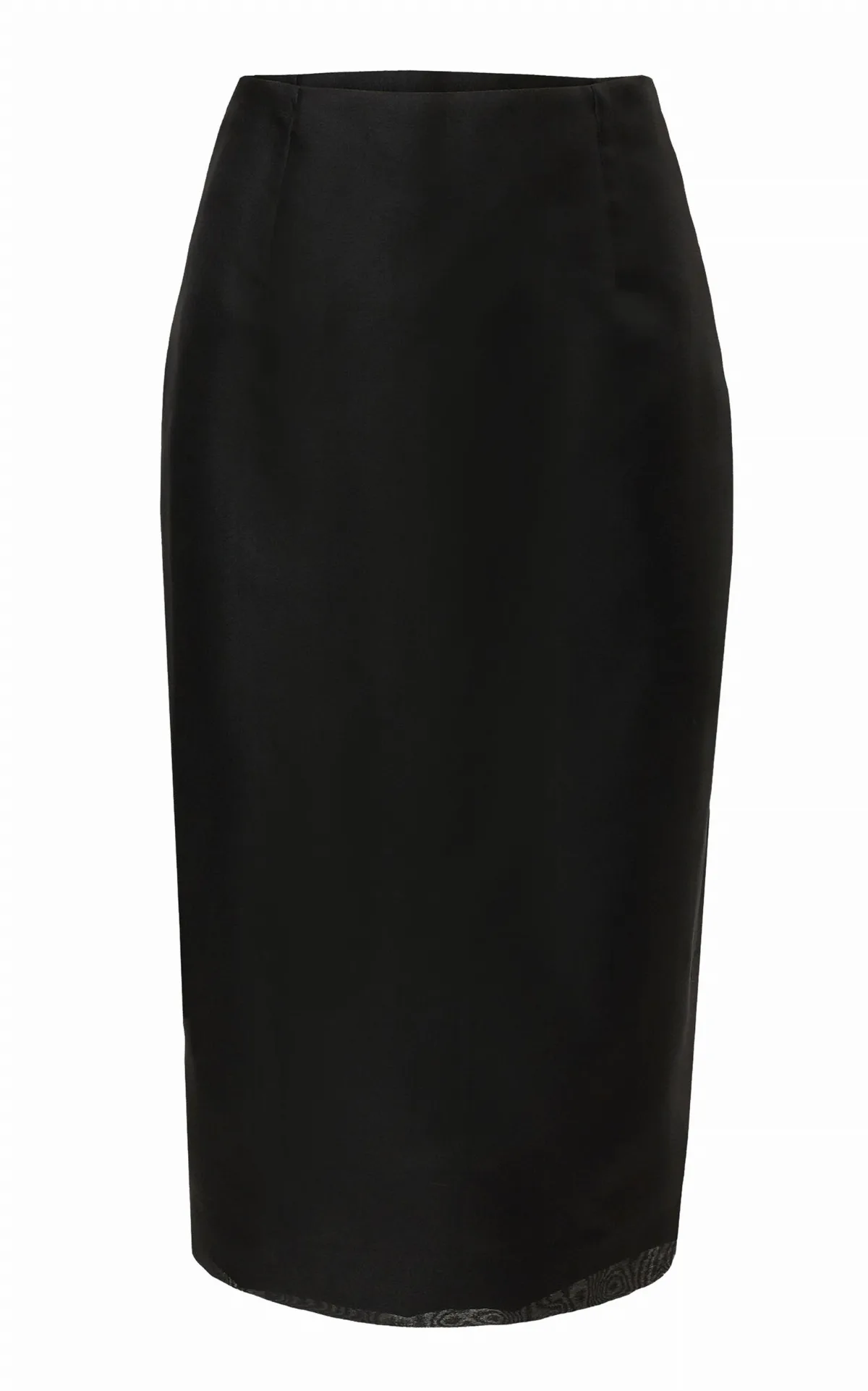 Crepe Silk Organza Knee-Length Skirt