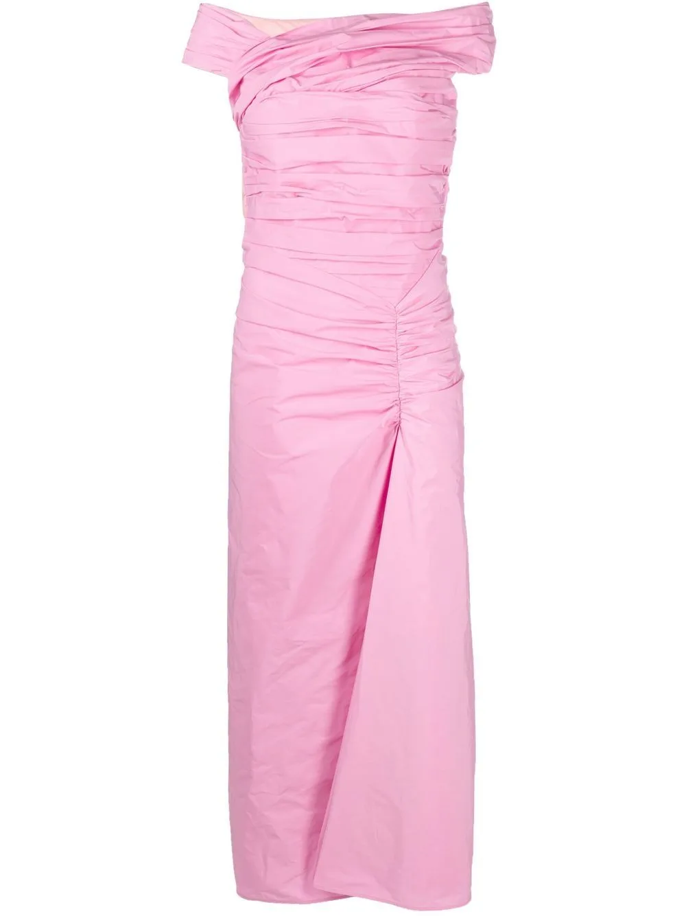 Ruched Off-Shoulder Dress