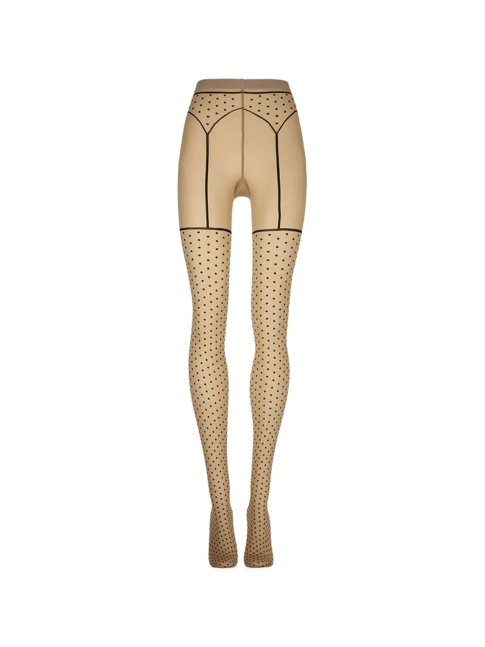 Polka-Dot Garter-Belt 20 Tights