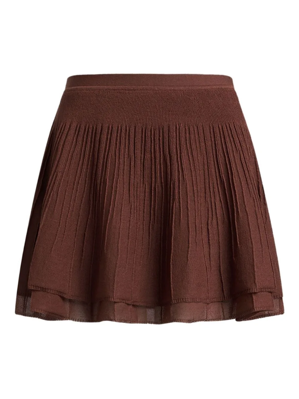Pleated Tiered Skirt
