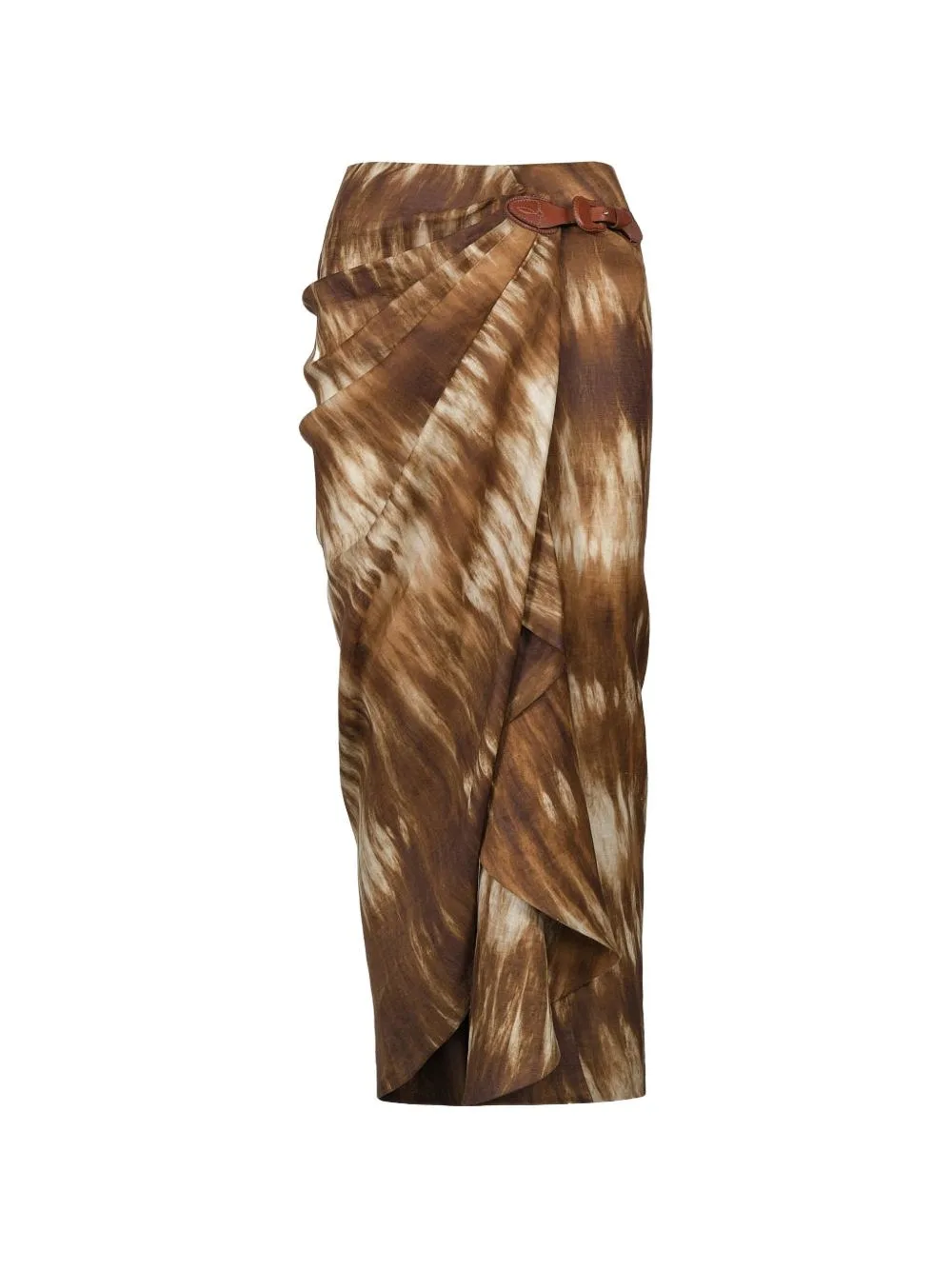 Expedition Draped Linen Skirt