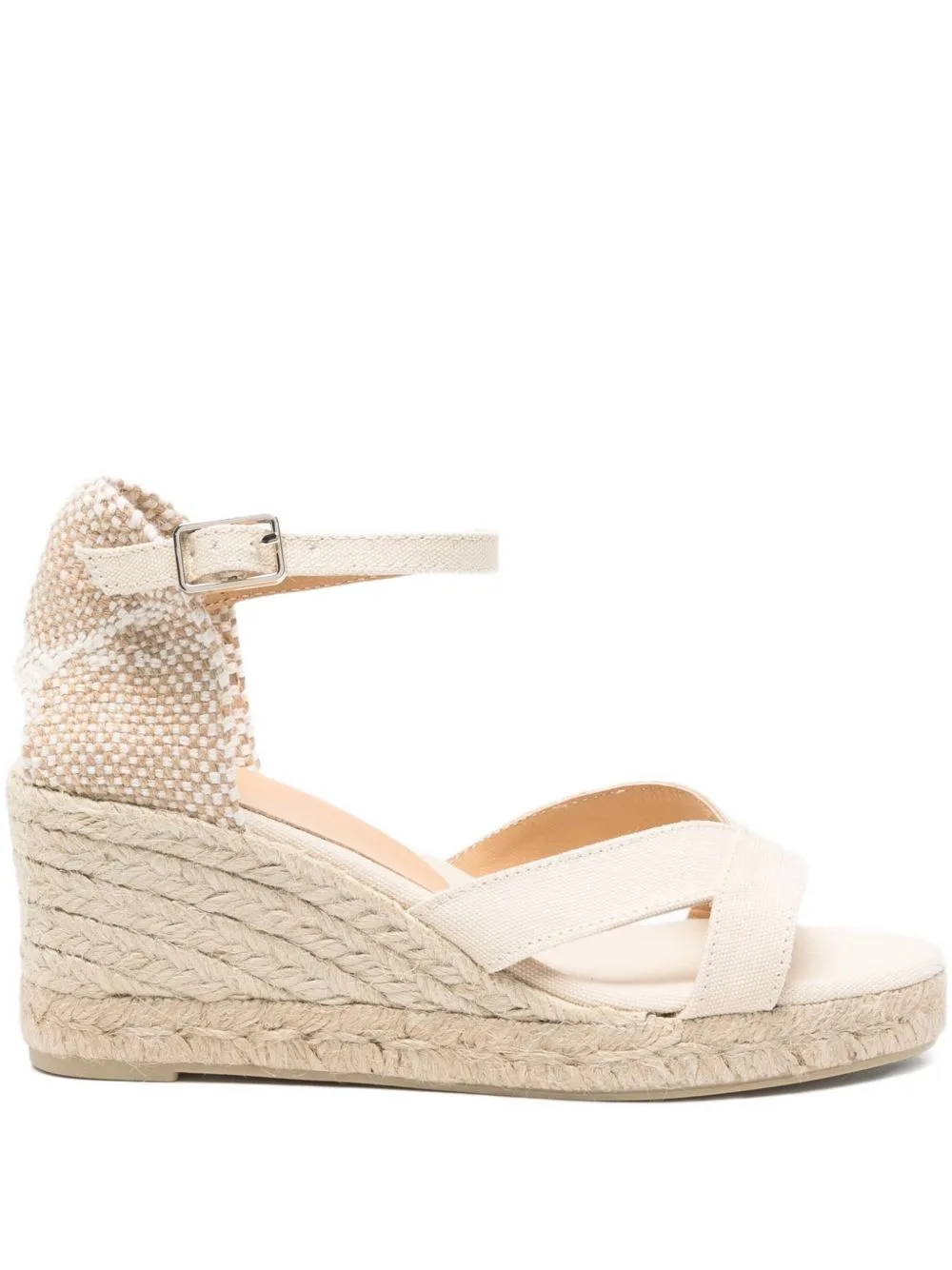 70mm Cross-Strap Wedge Sandals