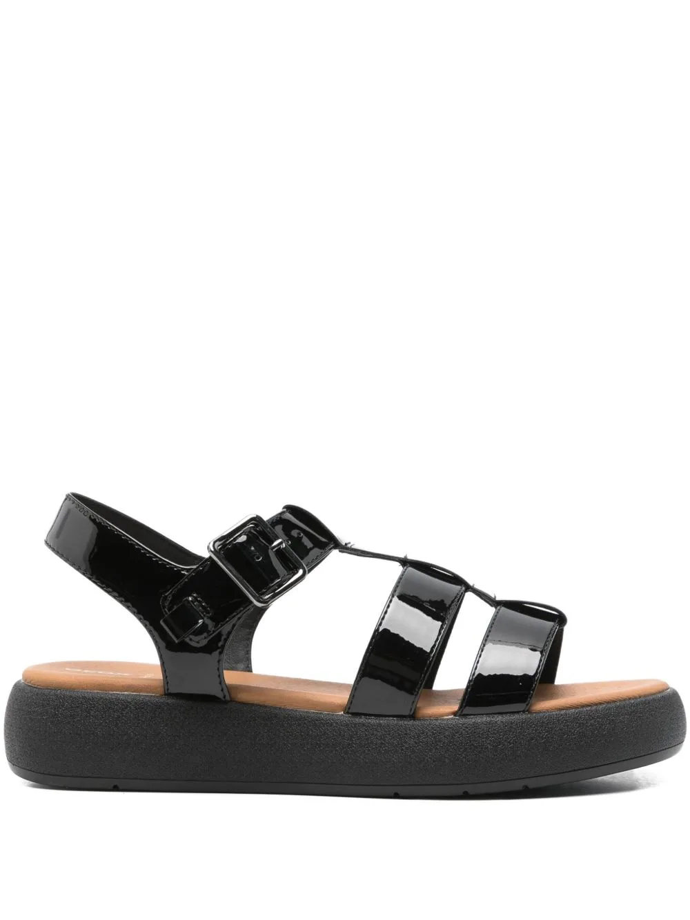 40mm D Camalei Buckle-Fastening Platform Sandals