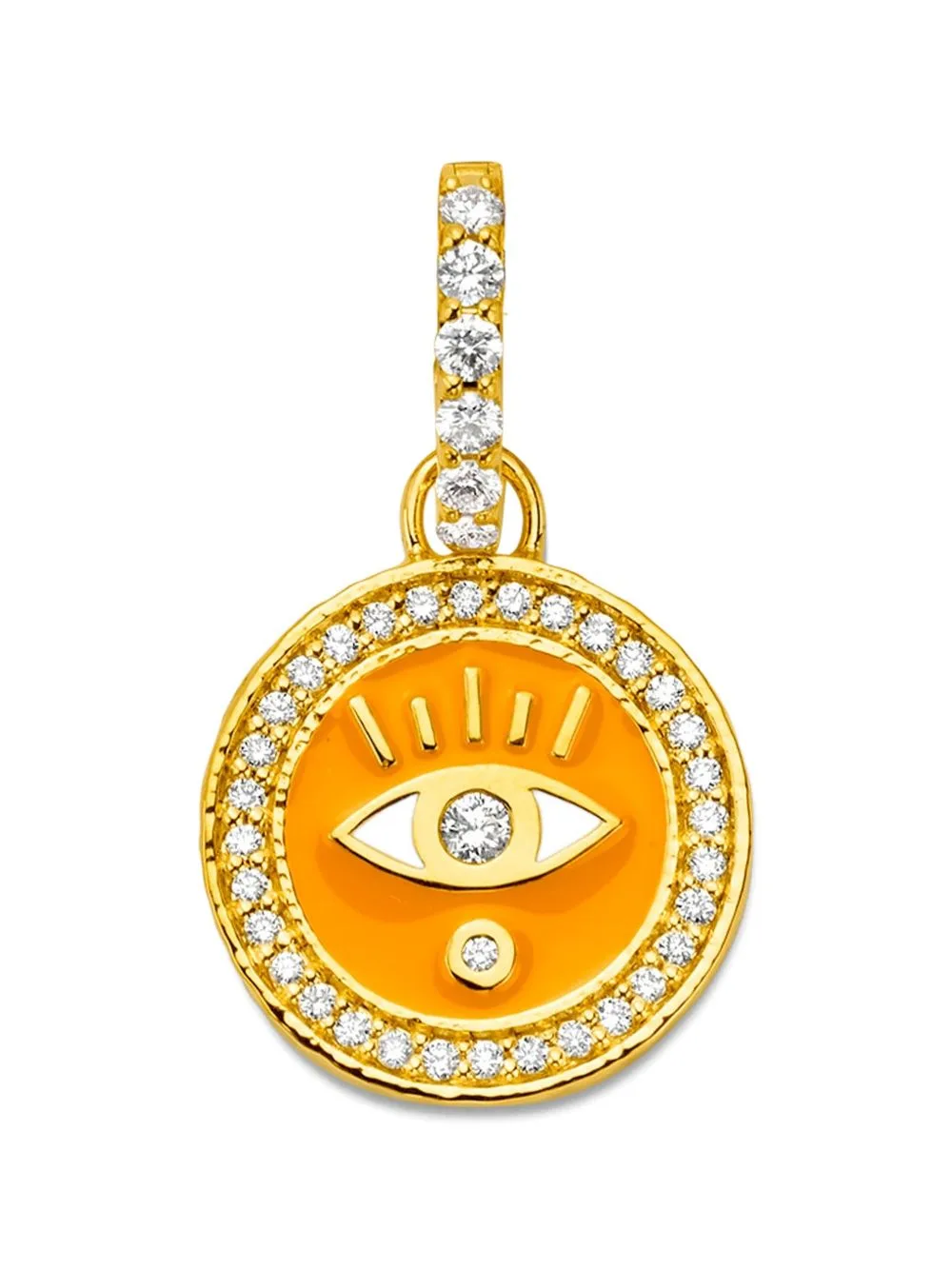 Diamond Clementine Evil Eye Pendant
