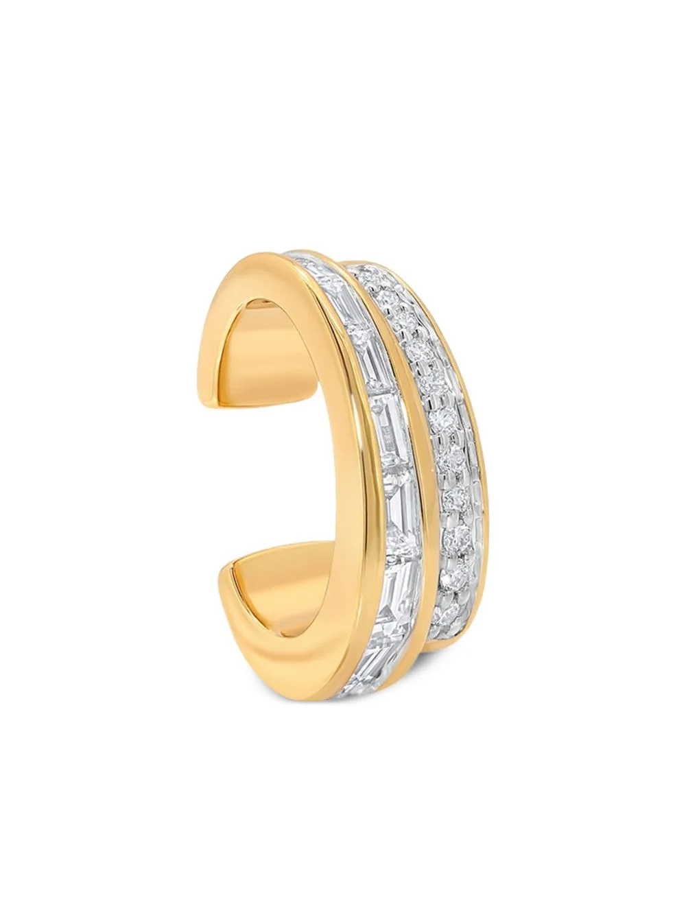 18K Yellow Gold Papua Diamond Single Ear Cuff