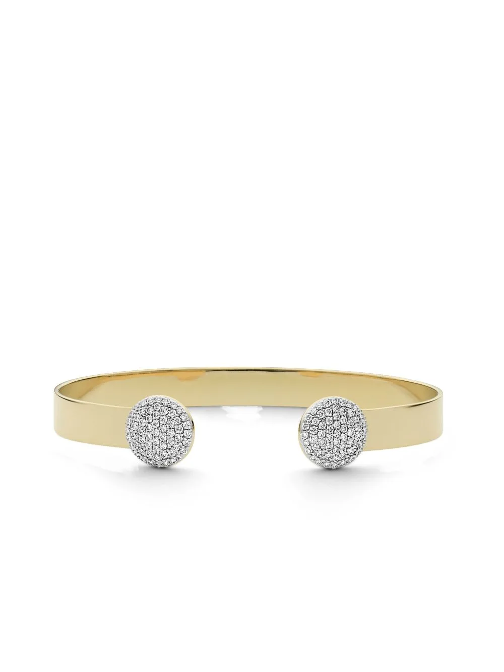 14K Yellow Gold Double Infinity Diamond Bracelet