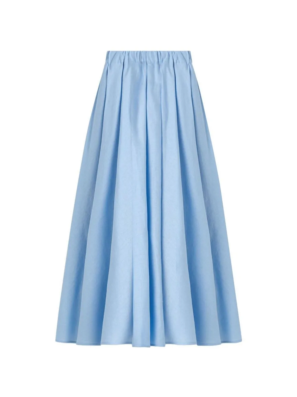 Gathered Pleated Maxi Skirt