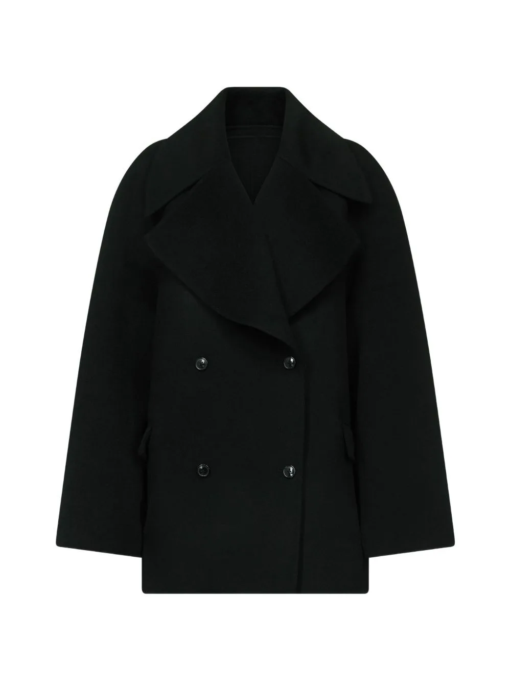 Double-Breasted Notch-Lapel Coat