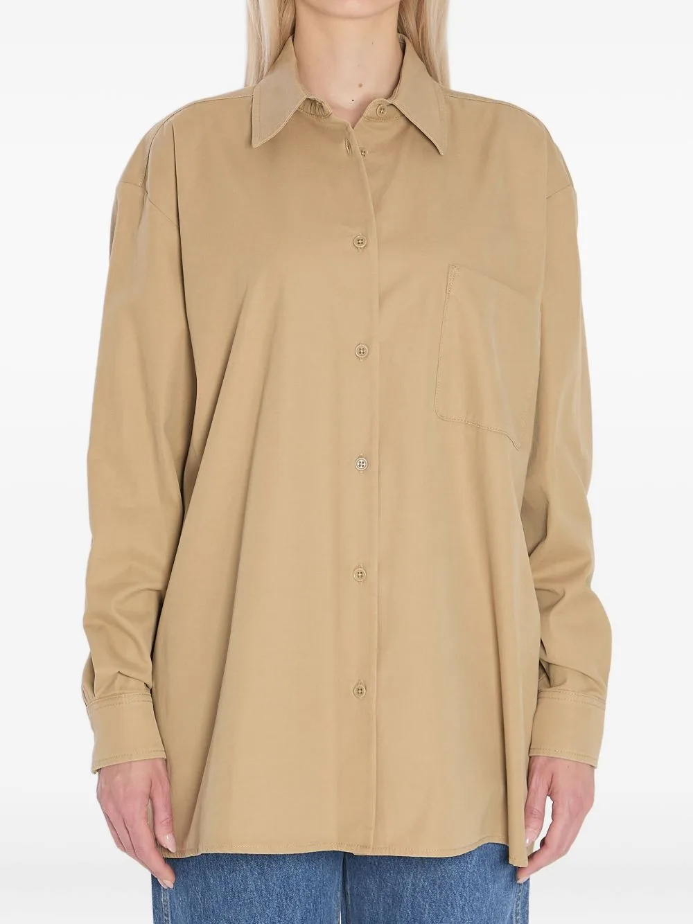 Buttoned Pocketed Shirt