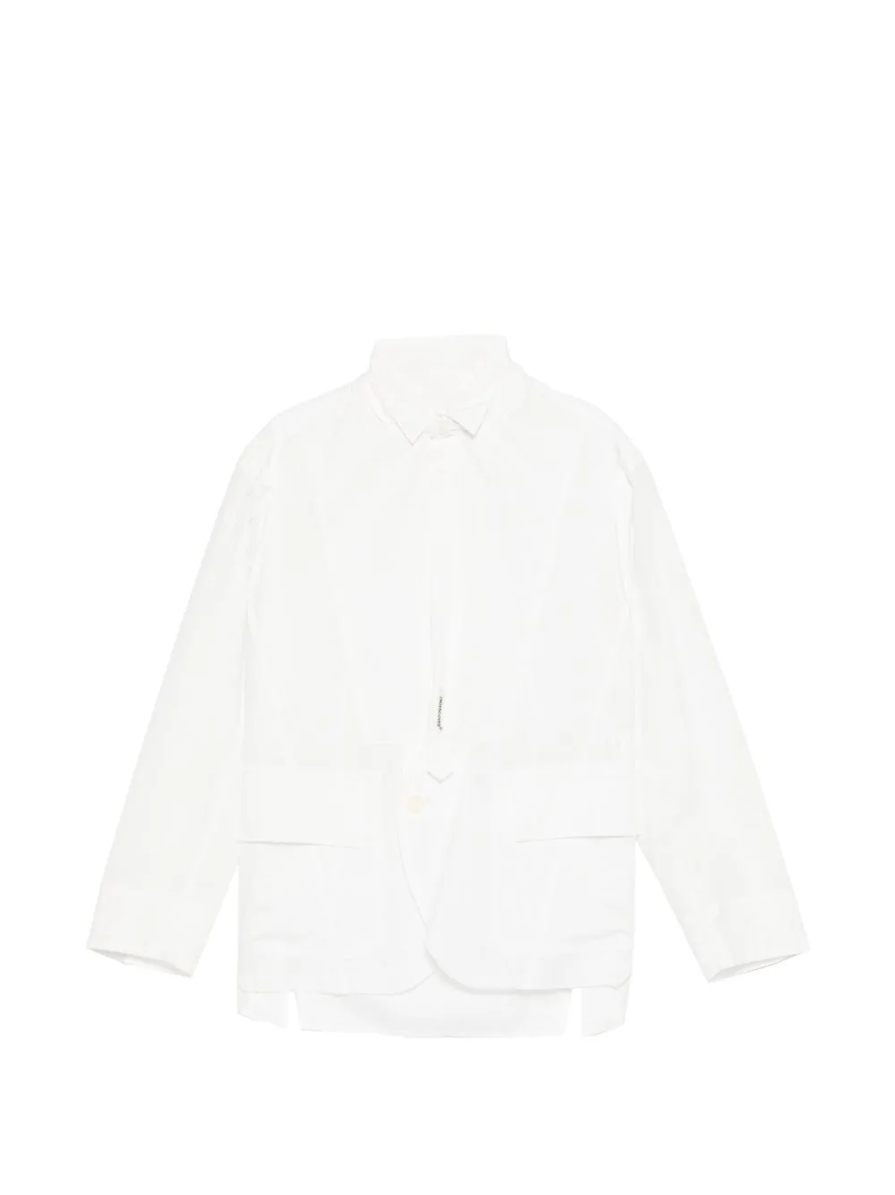 Frayed Panelled Shirt