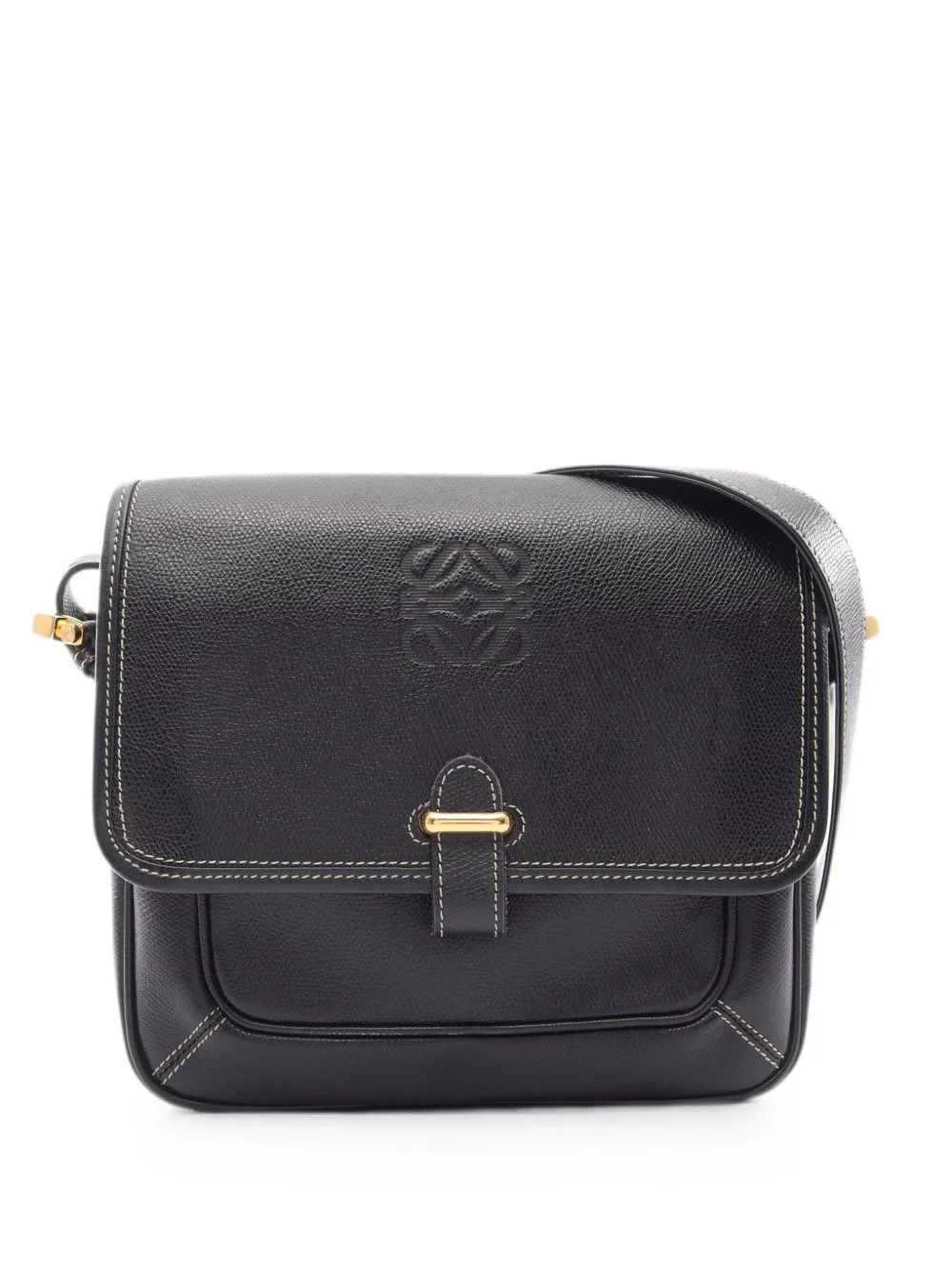 2000s Anagram-Embossed Crossbody Bag