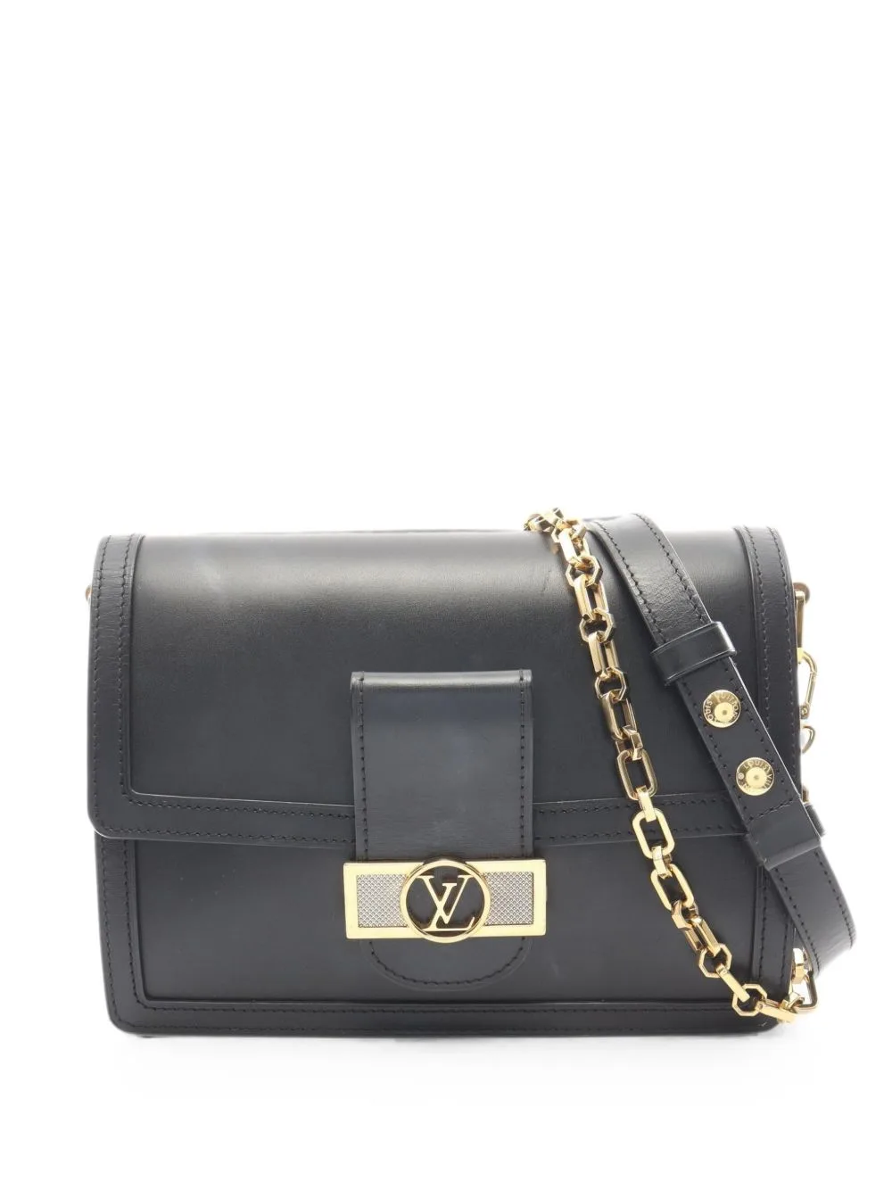 2019 mm Dauphine Leather Two-Way Shoulder Bag