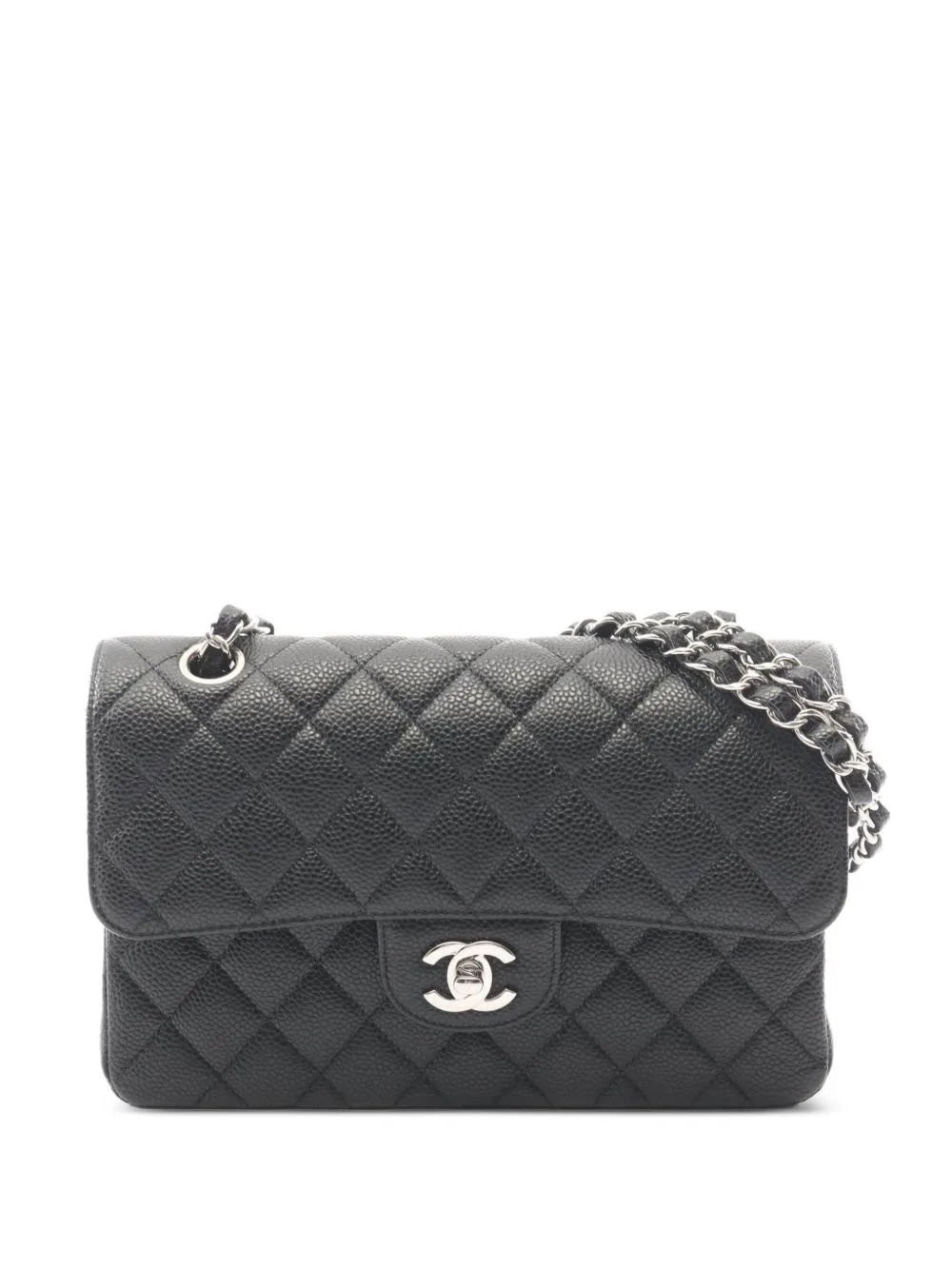 2020-2021 Matelassé Double-Flap Leather Shoulder Bag