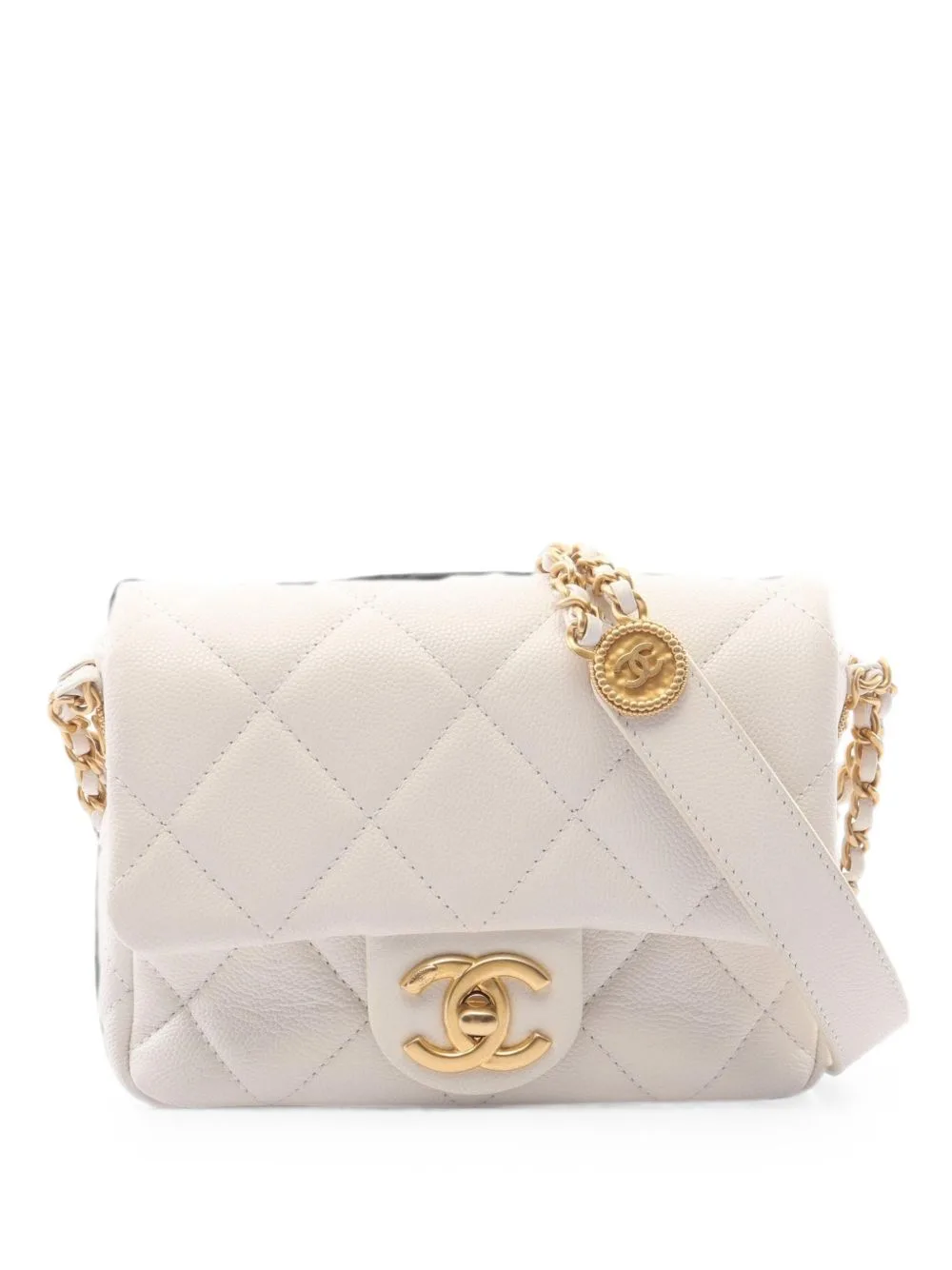 Matelassé Caviar Shoulder Bag