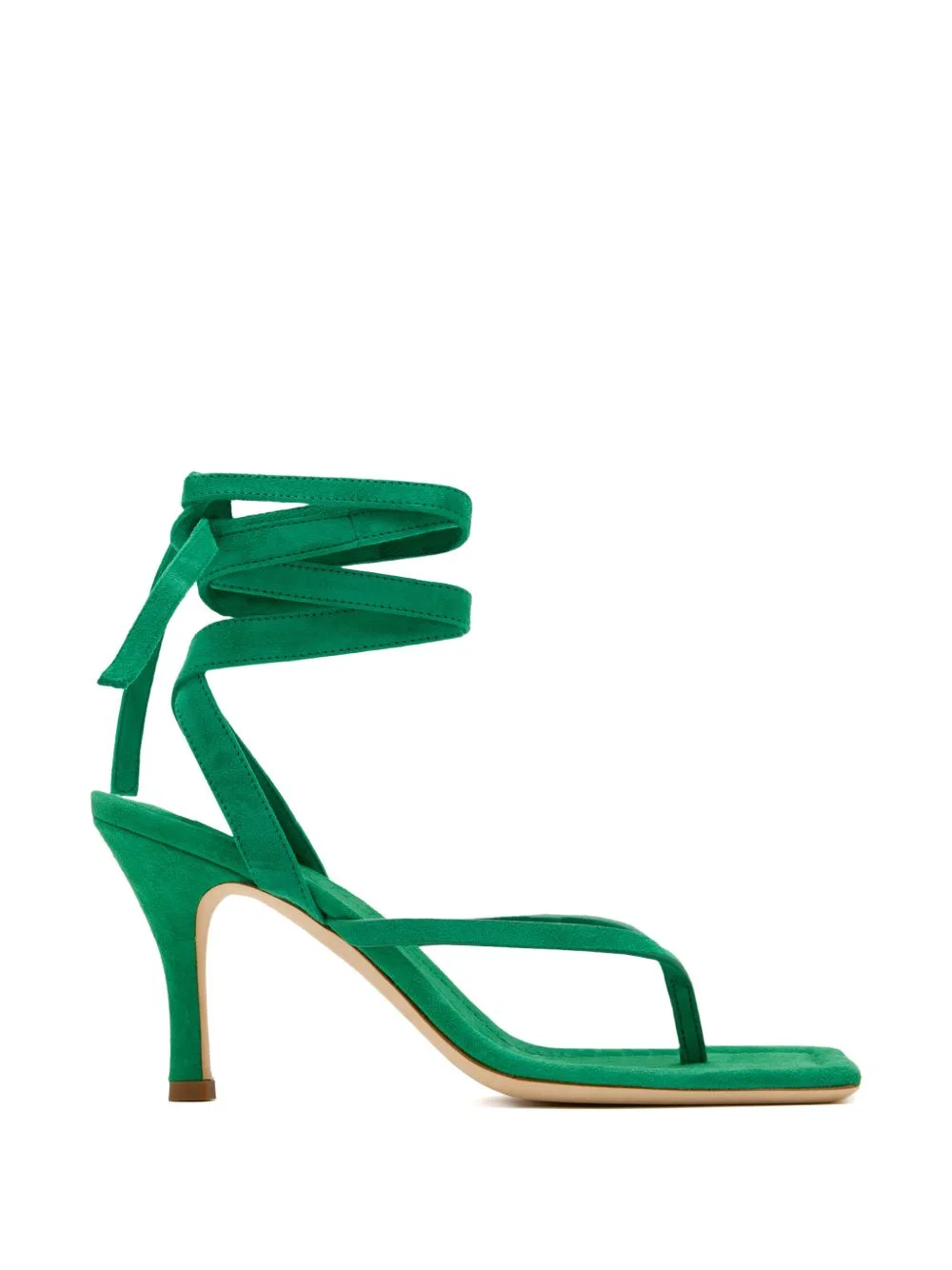 Frida Tie Square-Toe Sandals