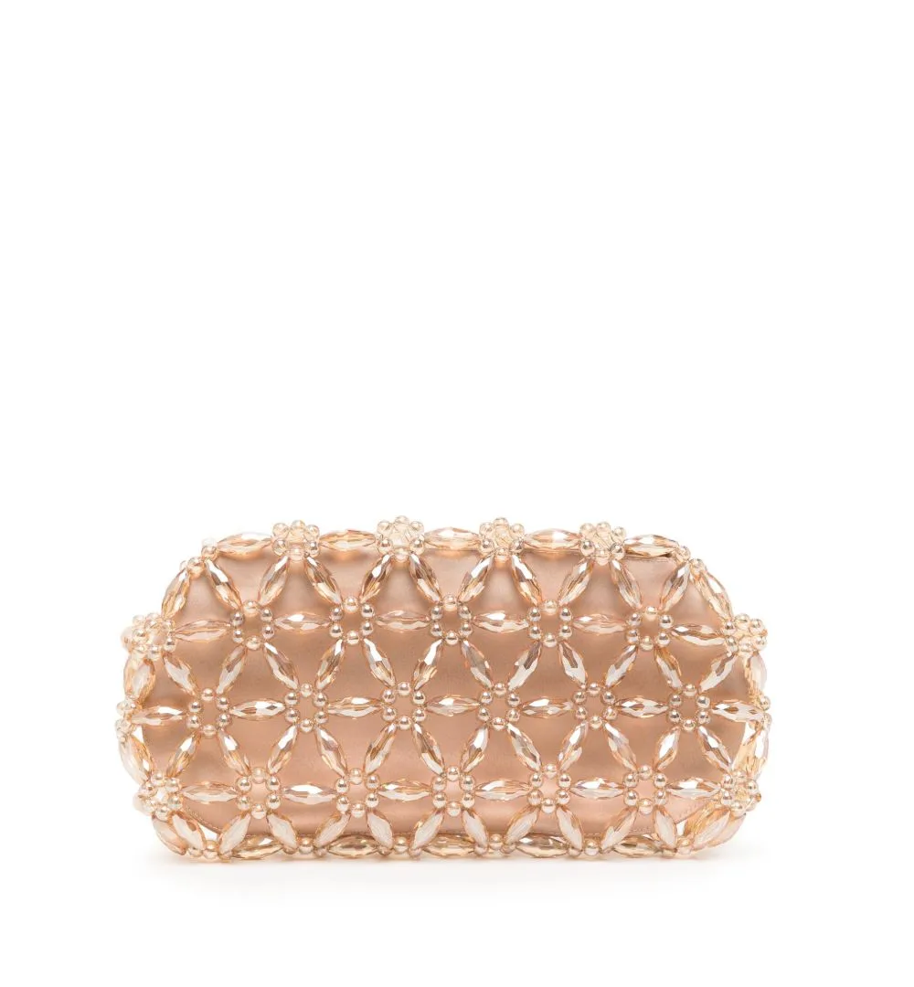 Tebea Bead-Embellished Clutch Bag
