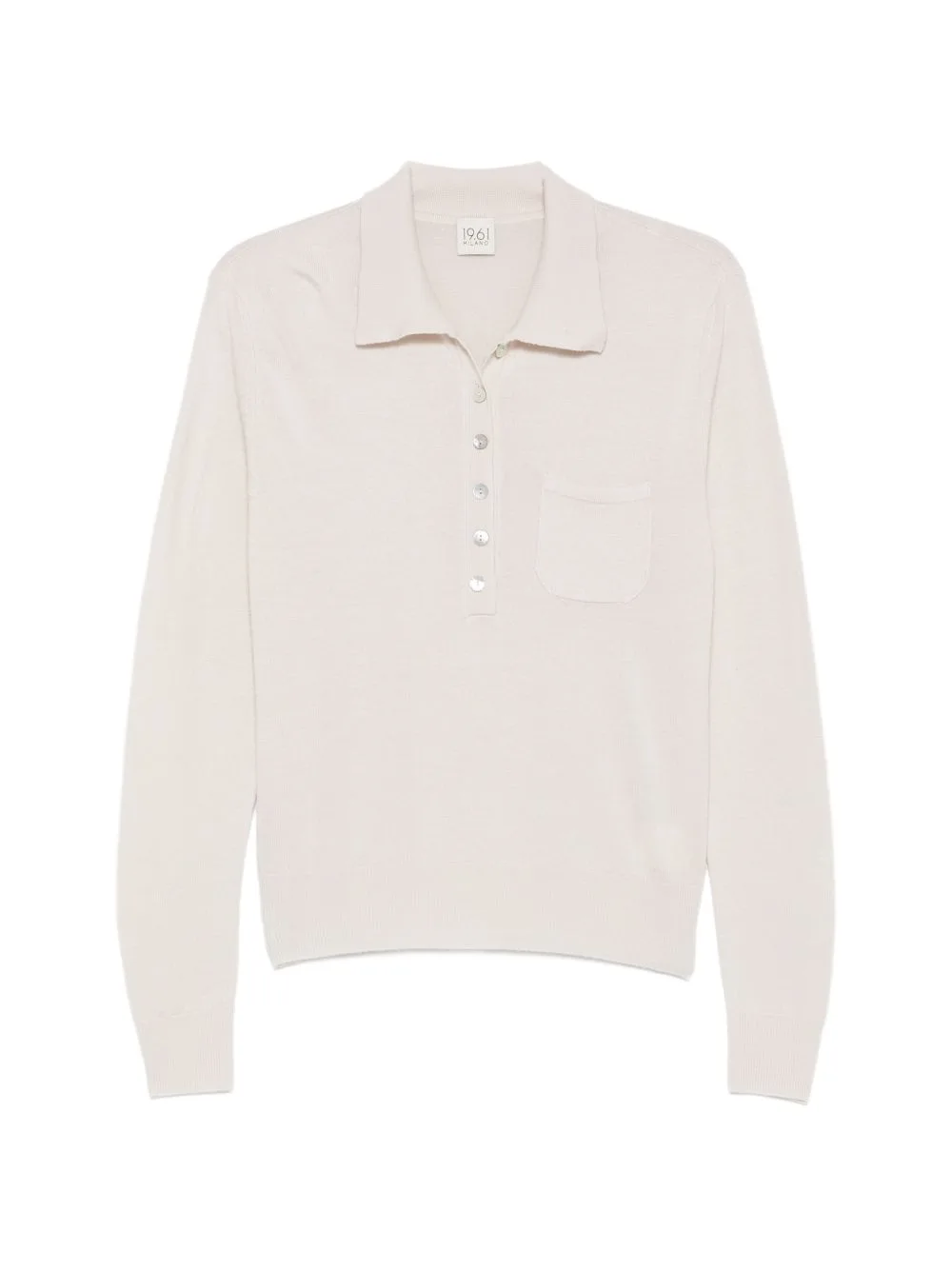Miura Button-Up Chest-Pocket Polo Top