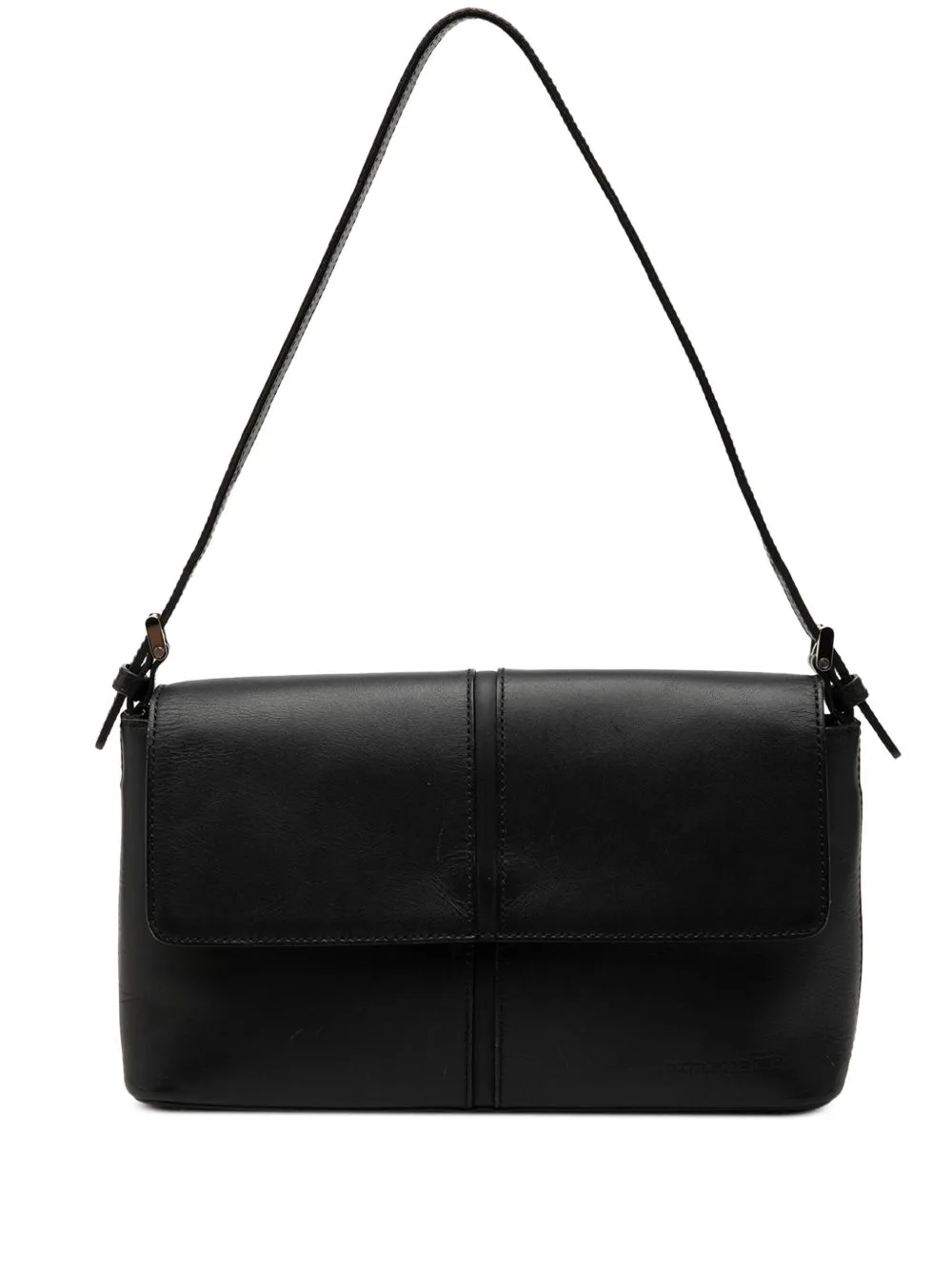 2000-2017 Leather Flap Shoulder Bag by Burberry Pre-Owned