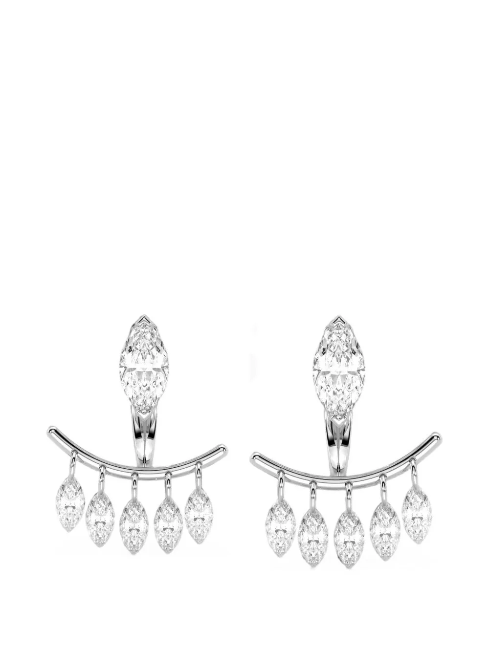 Marquise-Cut Diamond-Embellished Earrings