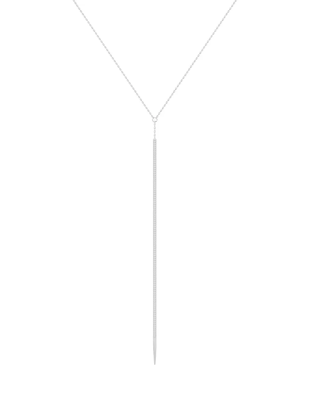 Diamond-Embellished Drop Necklace