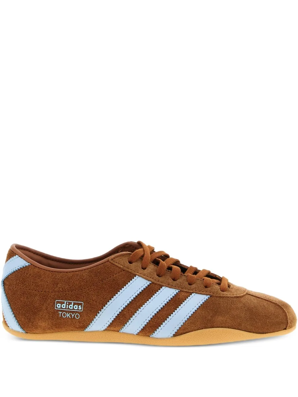 Tokyo Suede Contrast-Bands Sneakers