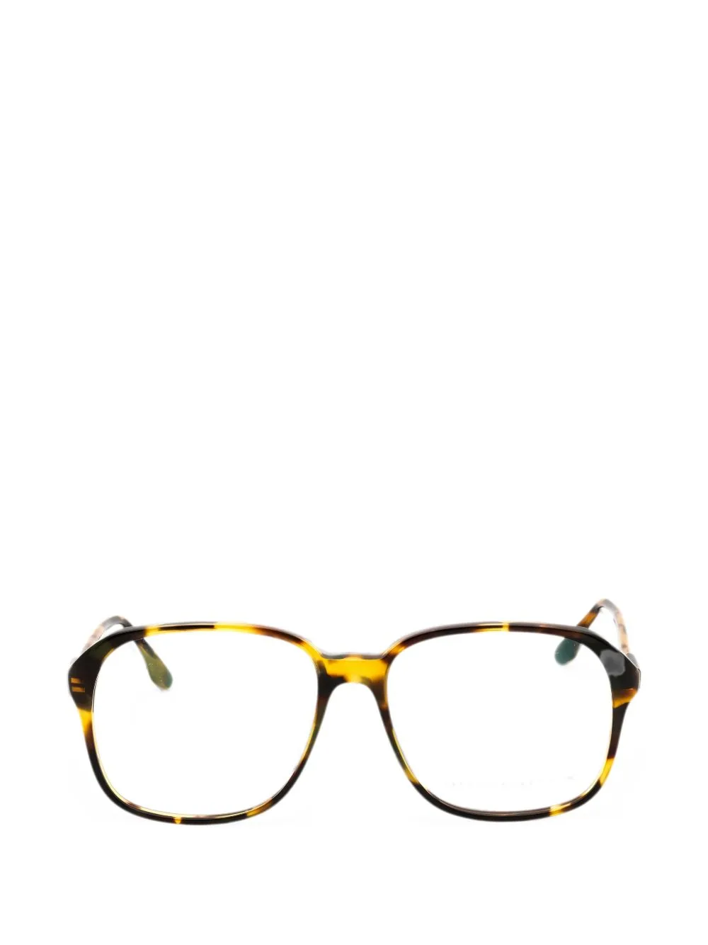 Tortoiseshell-Effect Square-Frame Glasses by Victoria Beckham