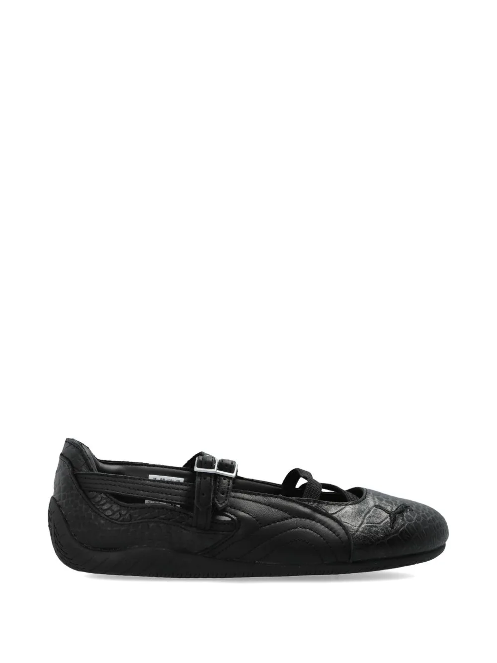 Speedcat Croc-Effect Ballet Flats