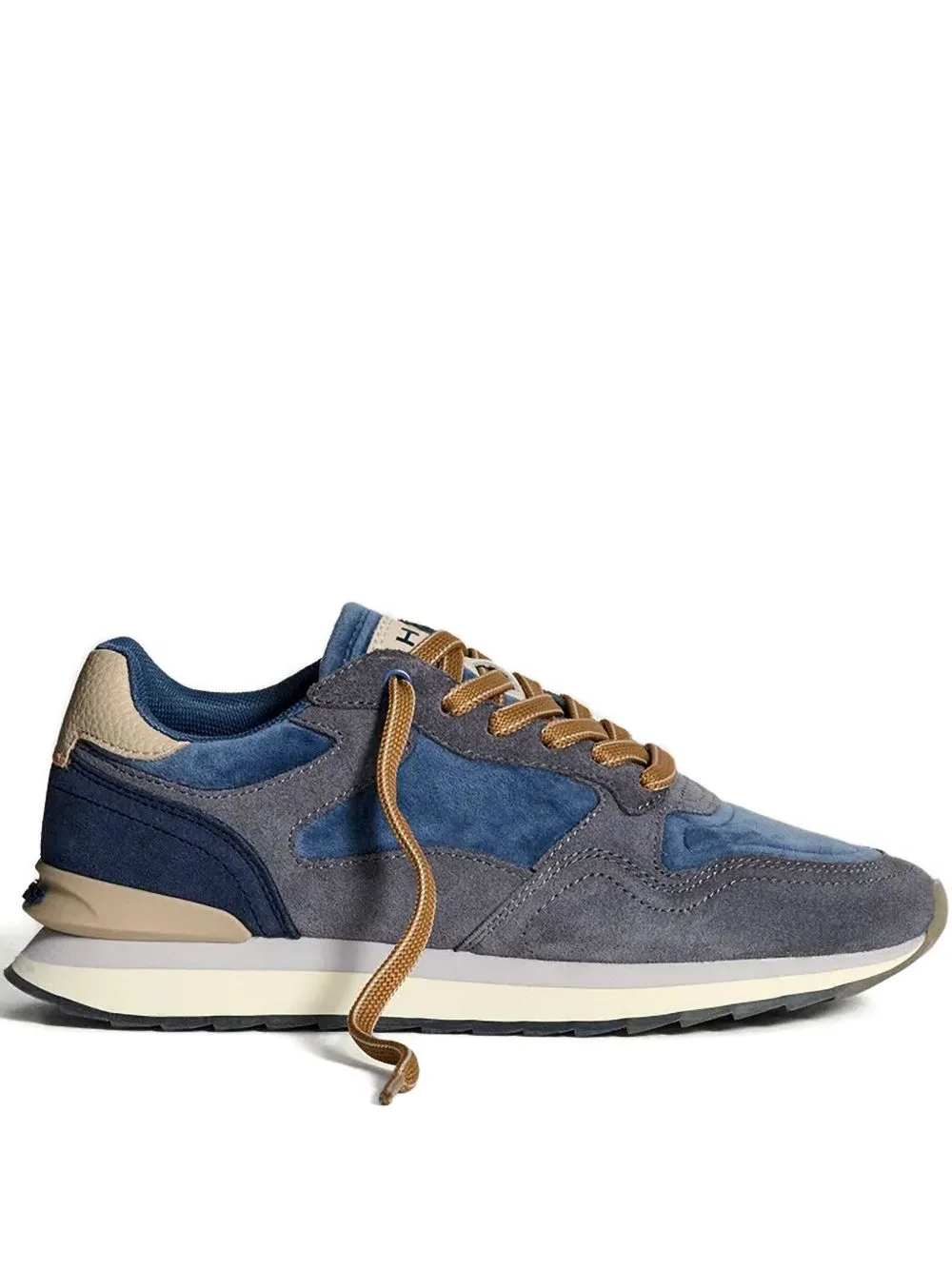 Panelled Lace-Up Sneakers