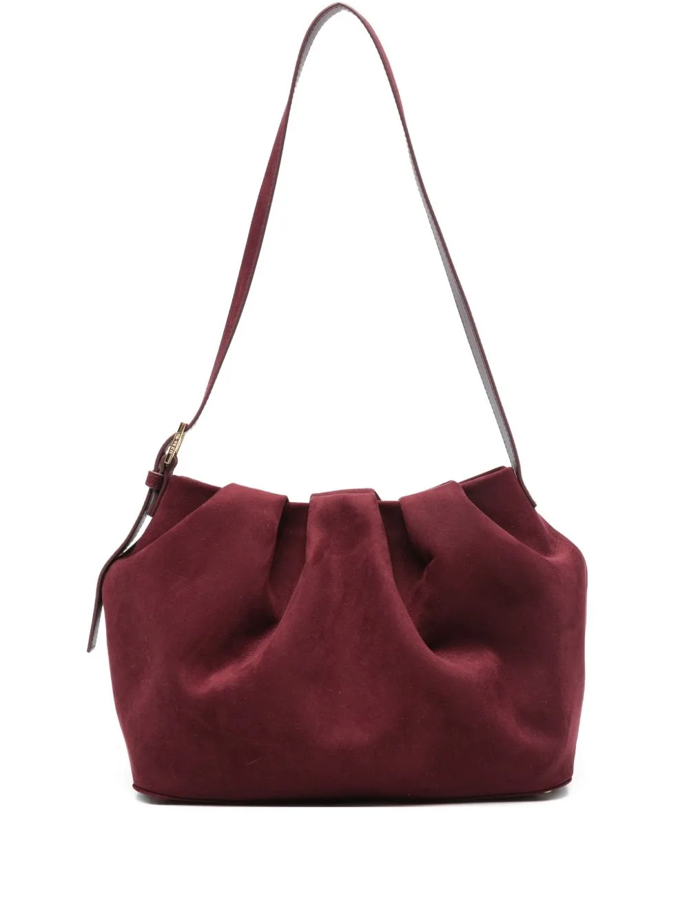 Tia Gathered-Detail Shoulder Bag