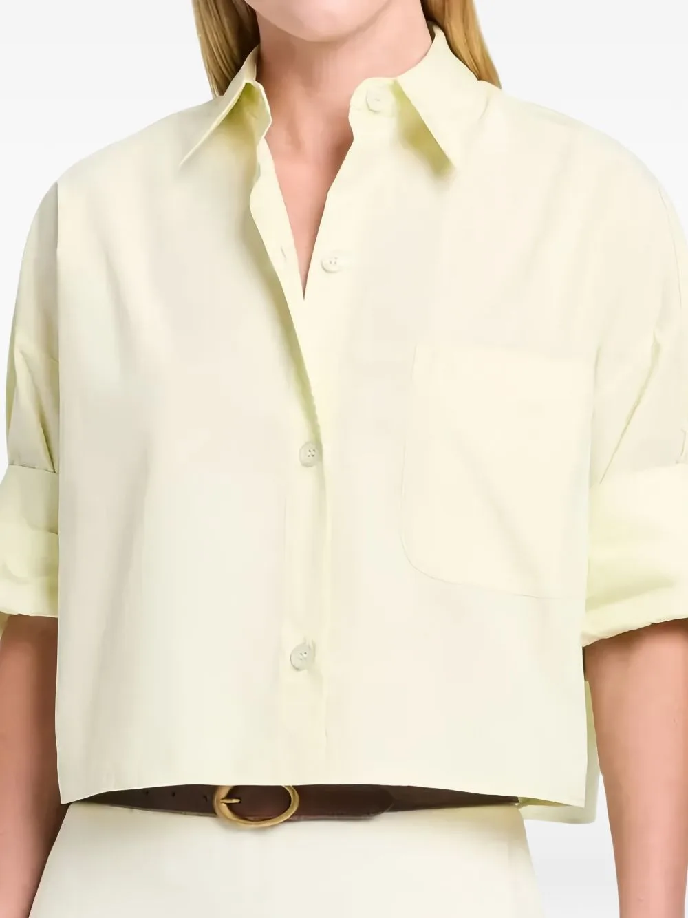 Next Ex Cropped Linen Shirt