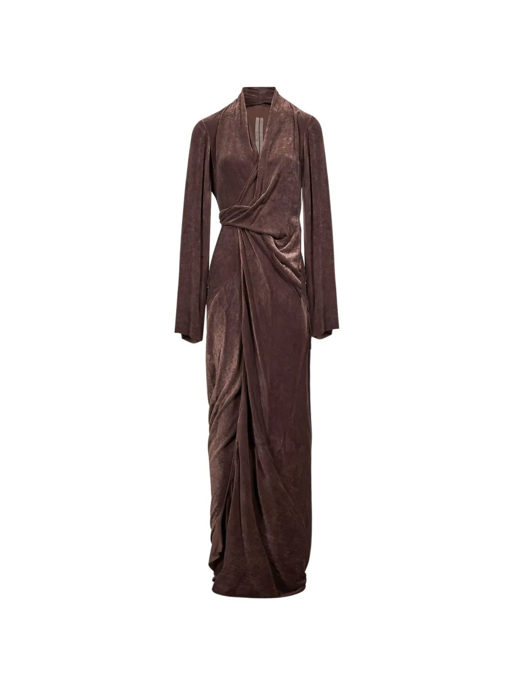 Draped Wrap-Style Dress