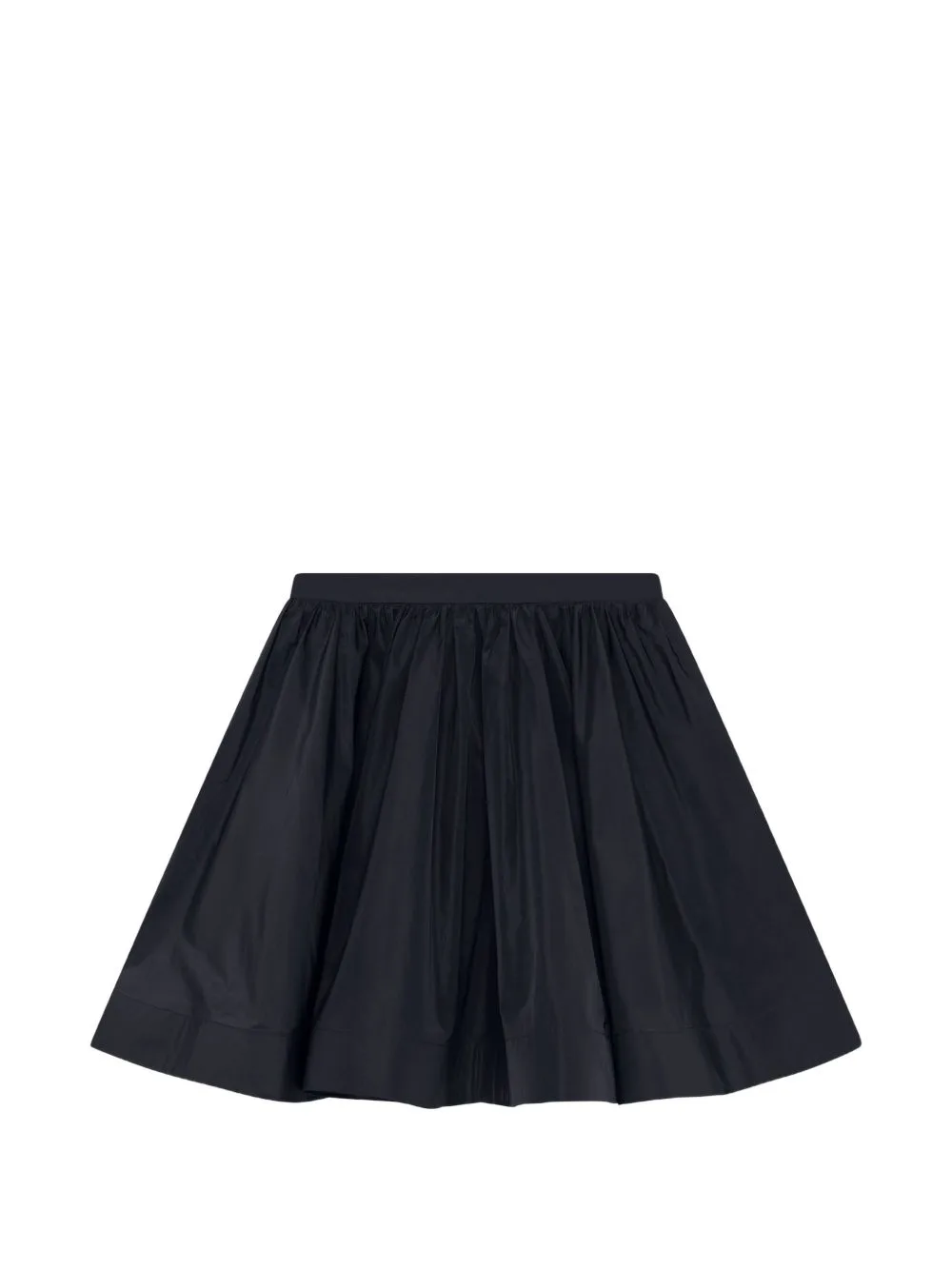 Pleated A-Line Mini Skirt