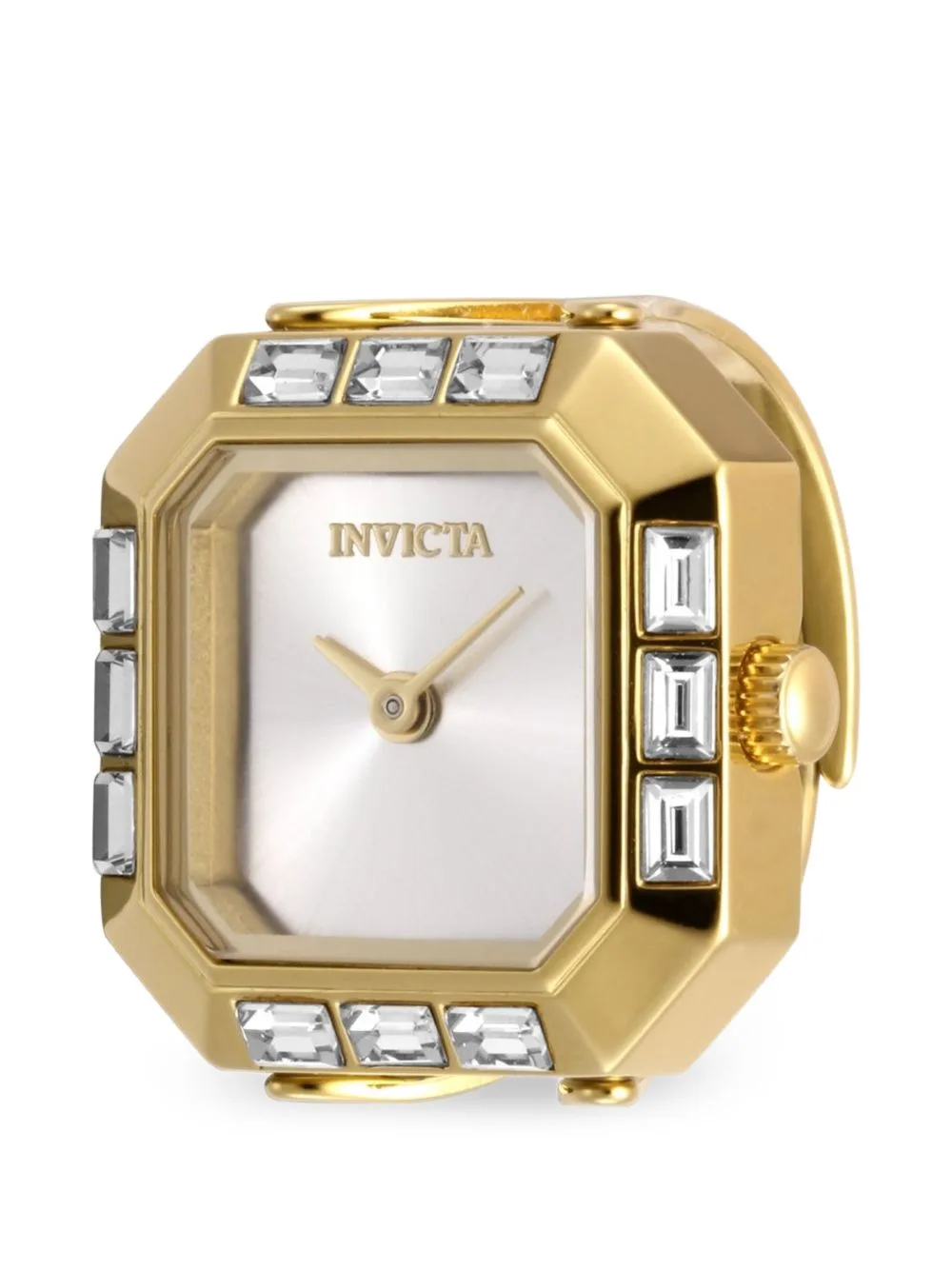 Mini Ring 21.5mm Crystal-Embellished Octagonal Watch