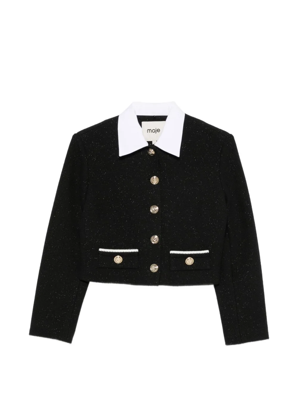 Button-Up Cropped Jacket