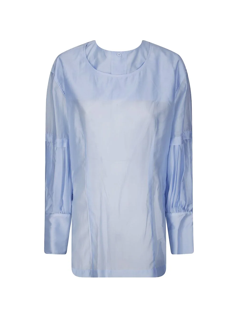Erin Gathered-Sleeve Blouse