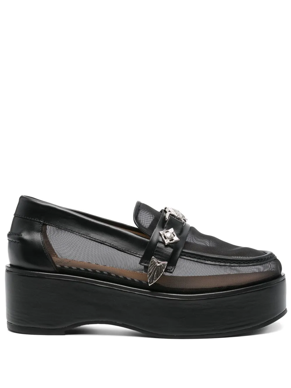 55mm Leather Heeled Loafers