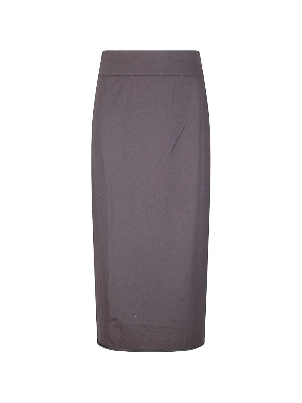 Elasticated-Waistband Pencil Midi Skirt