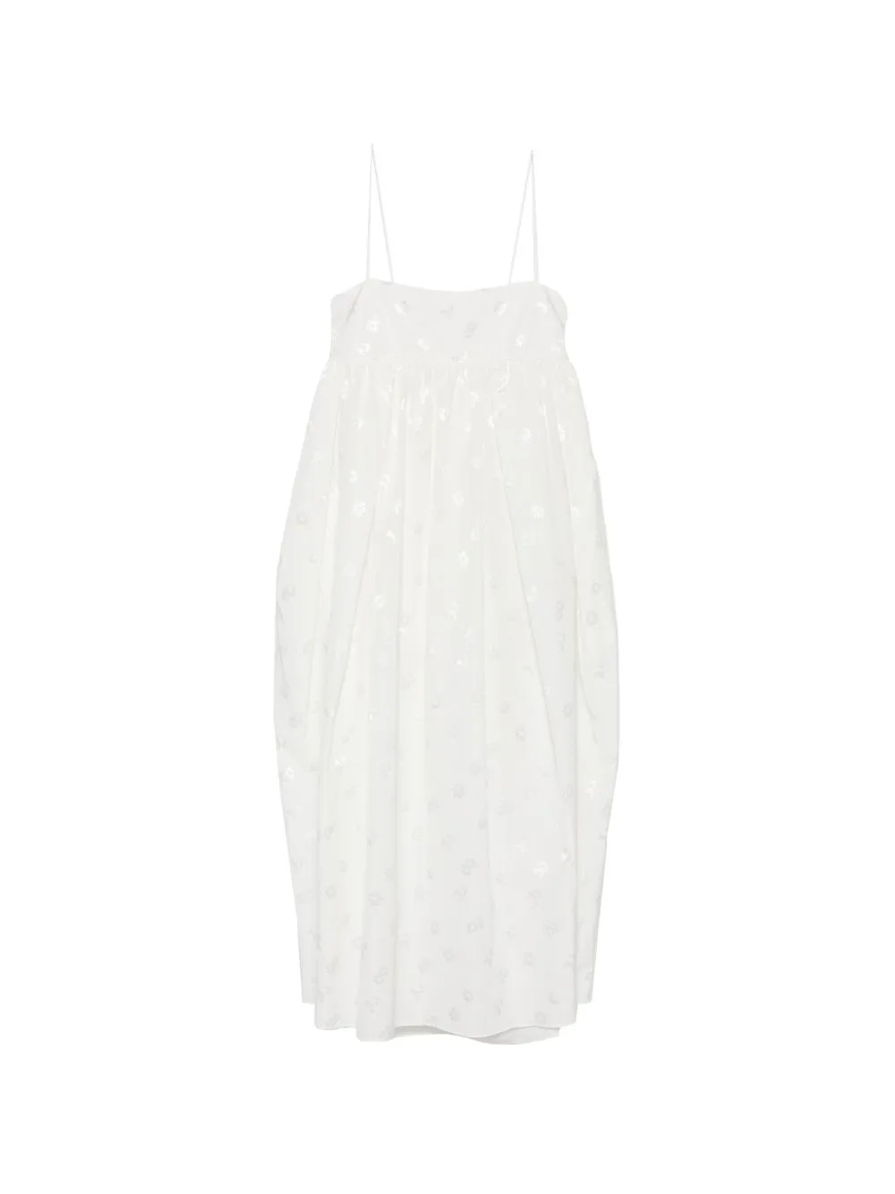 Vilma Embroidered Bow-Detail Dress