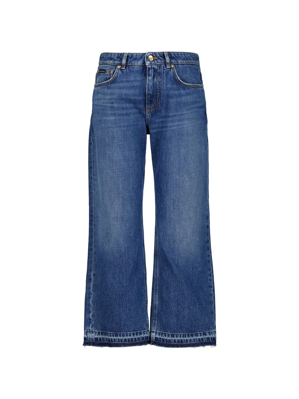 Straight-Fit Cropped Jeans