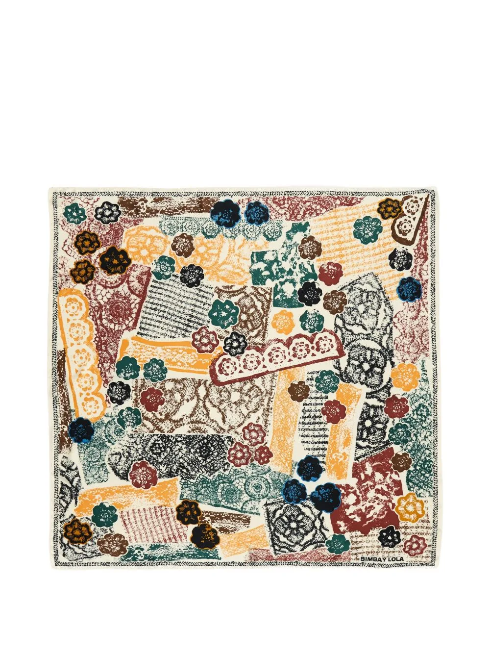 Floral-Print Scarf