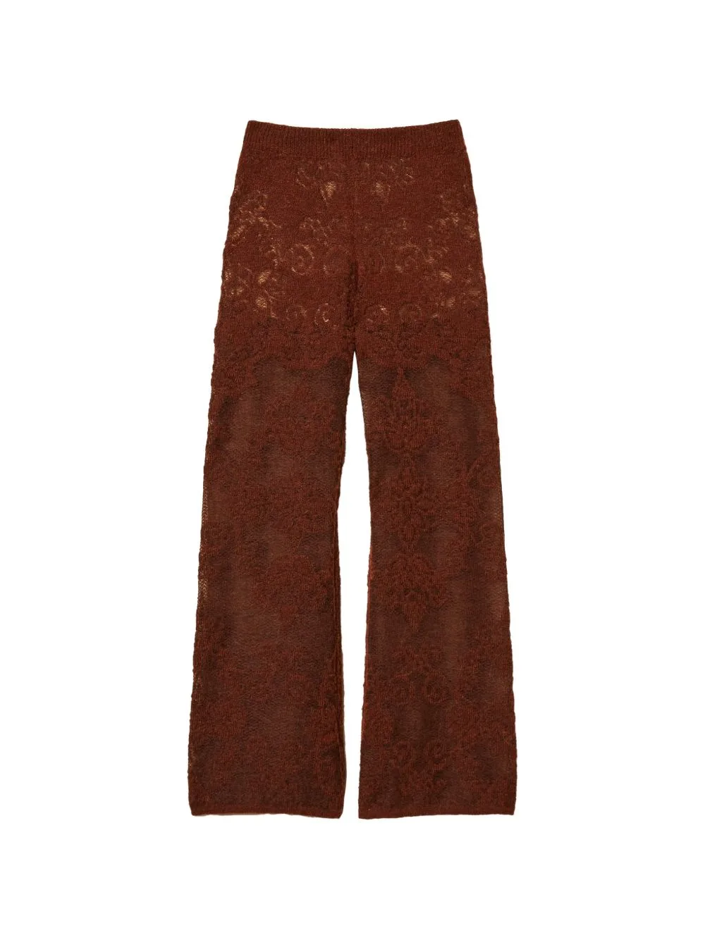 Jacquard Alpaca Blend Knit Trousers