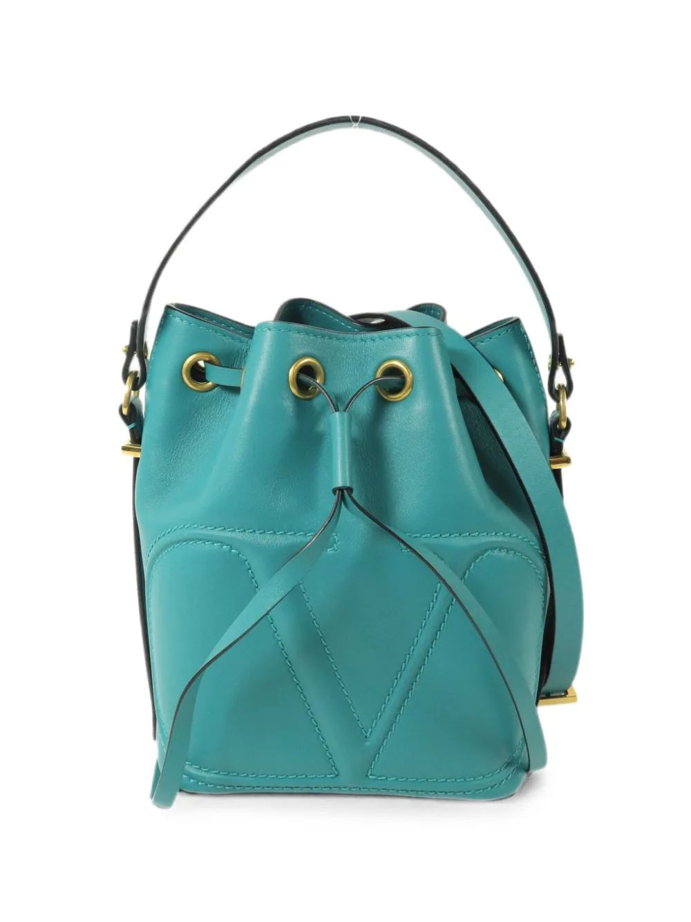 VLogo-embossed Bucket Bag