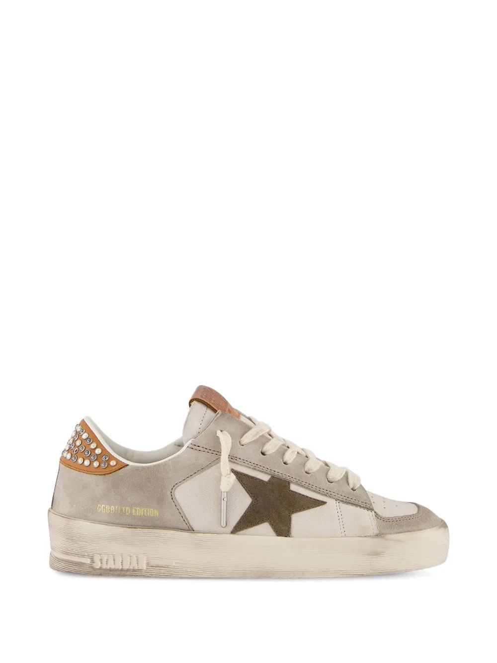 Star Studded Leather Sneakers