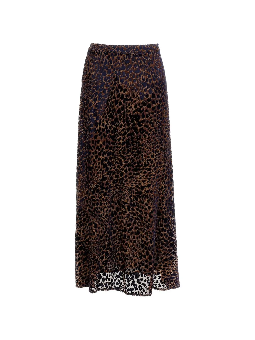Leopard-Print Maxi Skirt